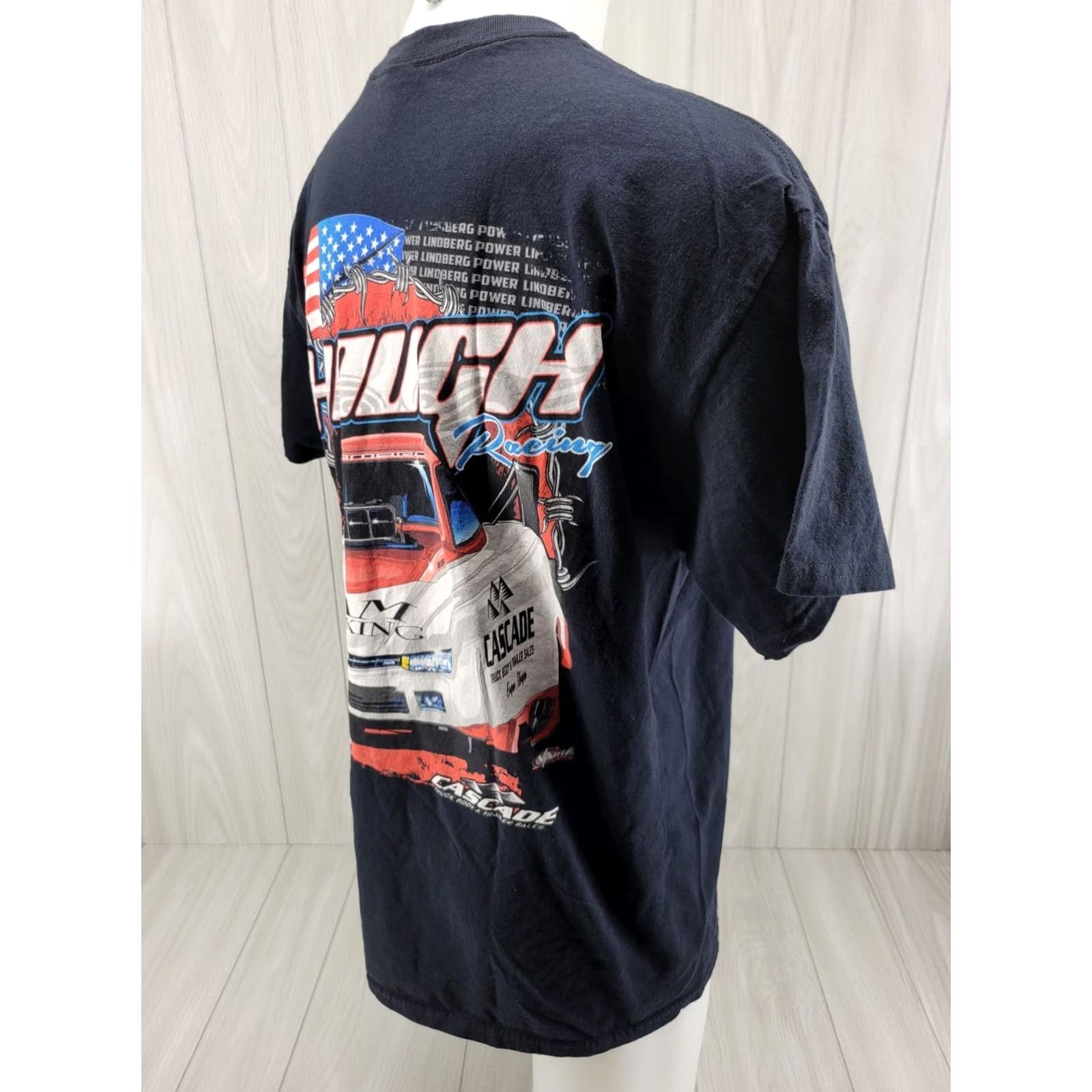 Gildan VINTAGE Brian Hough Racing Tee XL Black Shirt Mens 90s Sports T-Shirt Crew Neck Short Sleeve Gildan Size US XL / EU 56 / 4 - 6 Thumbnail