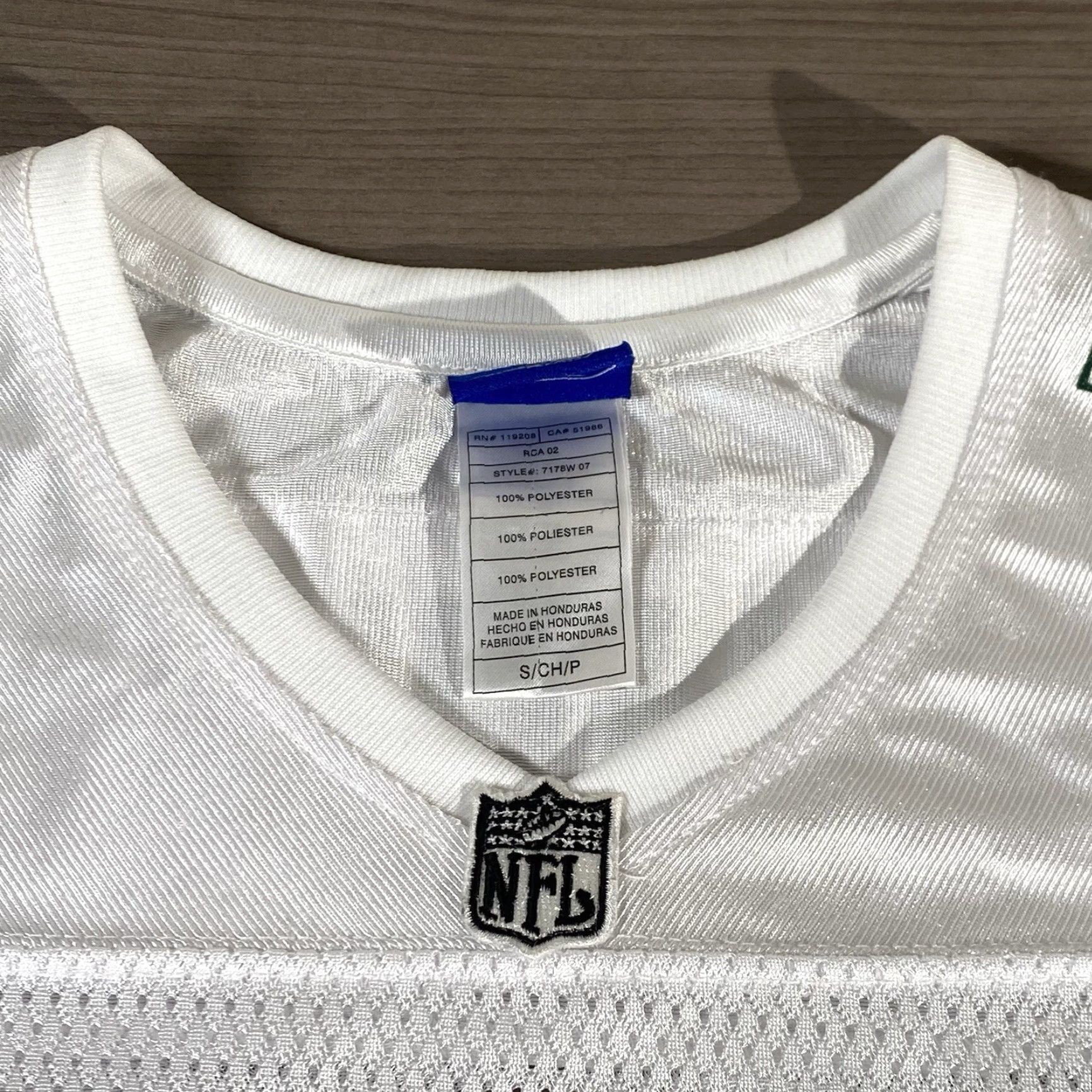 Reebok Womens Green Bay Packers Jersey #50 AJ Hawk Glitter Reebok NFL White S Whites Unisex Adults Jerseys 50s Gift Size S / US 4 / IT 40 - 4 Thumbnail