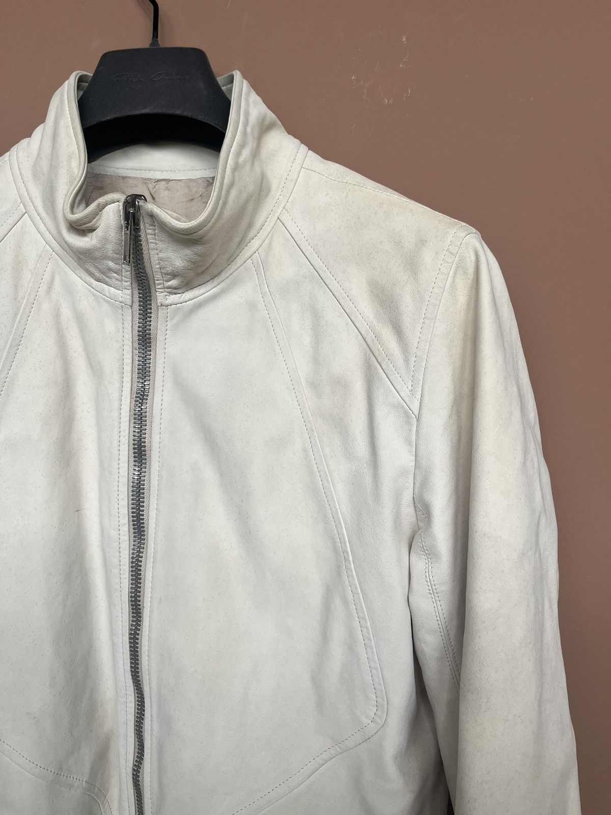 RICK OWENS Intarsiaレザージャケット 52 drkshdw RICK OWENS Intarsiaレザージャケット 52 drkshdw Rick Owens