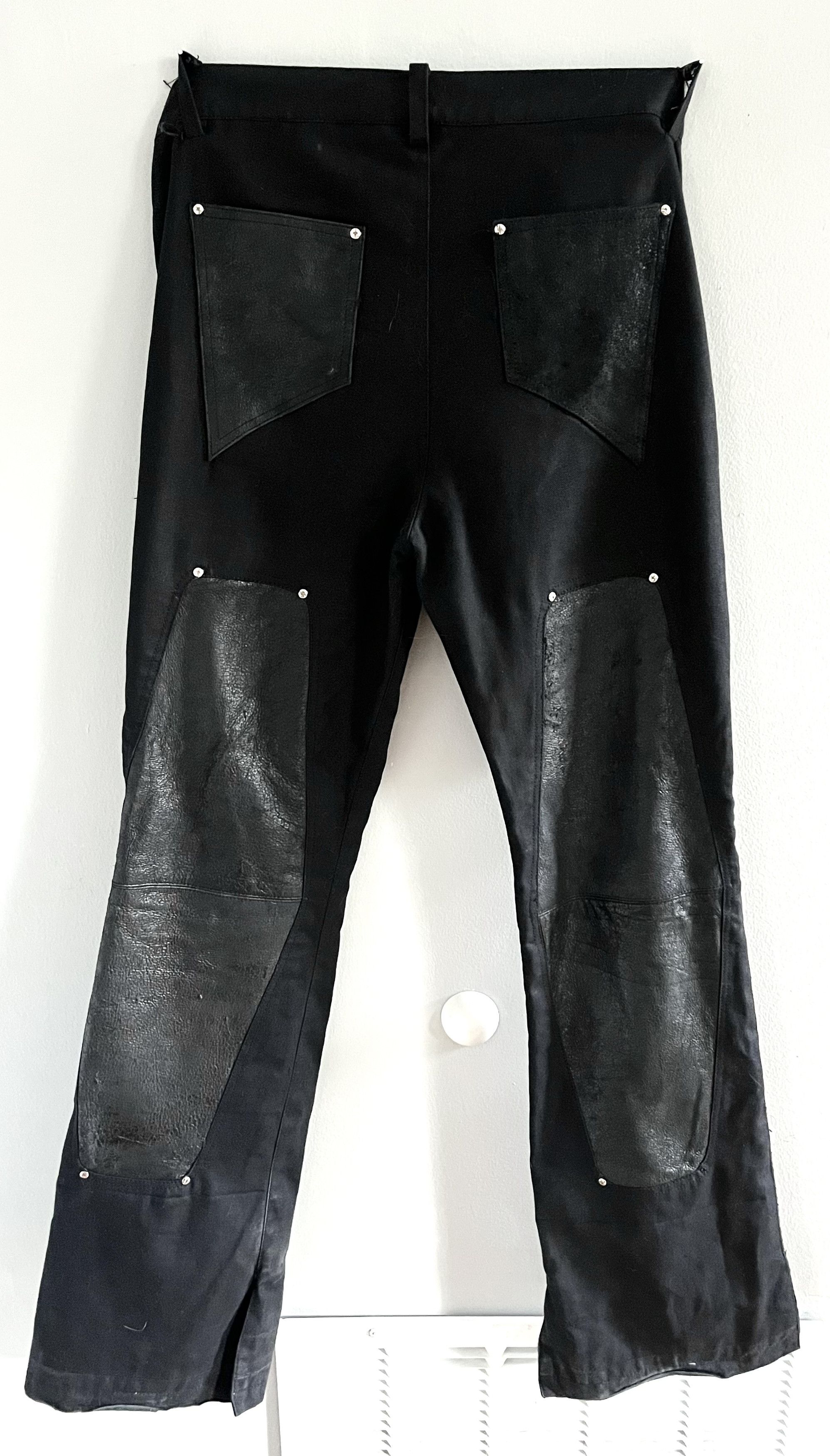 Other Misere Moderne Leather/Canvas Black Pants - 34 Size US 34 / EU 50 - 2 Thumbnail
