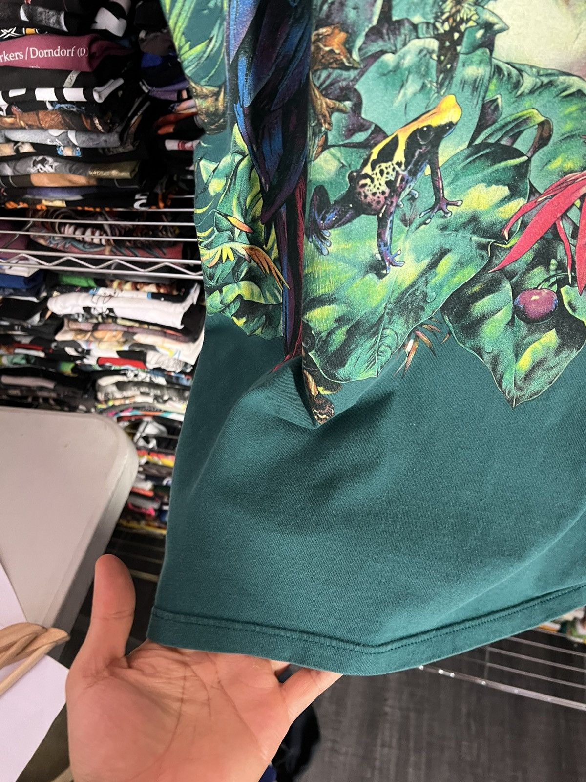 Habitat 1995 Rainforest Cafe AOP Single Stitch Nature Animal Tee Size US XXL / EU 58 / 5 - 9 Thumbnail