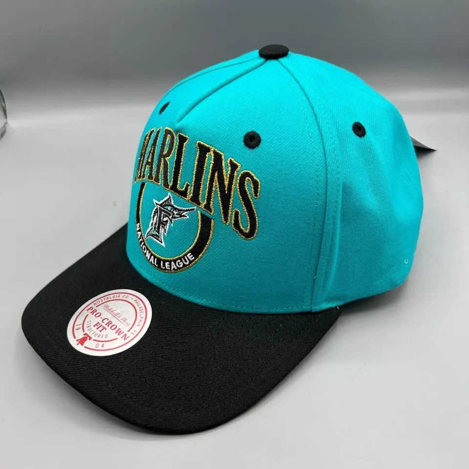 Mitchell & Ness Florida Marlins Hat Men Mitchell & Ness Snap Back Cap New Size ONE SIZE - 2 Thumbnail