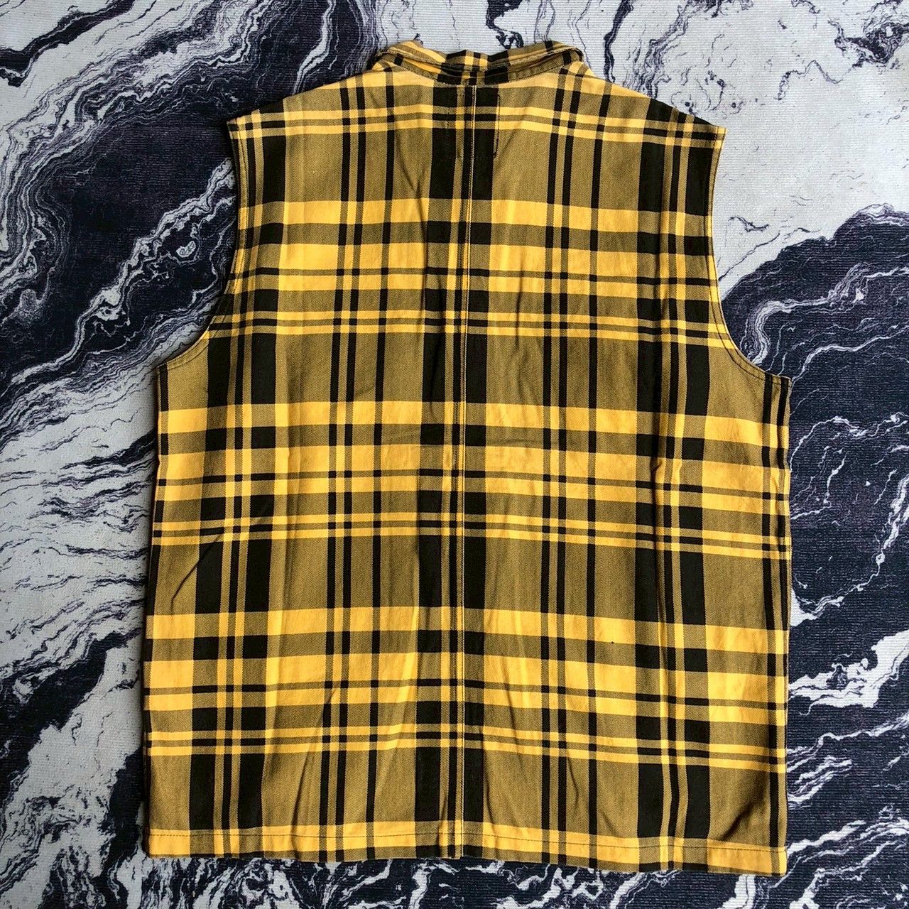 Neighborhood Neighborhood Yellow Plaid Utility Vest Size US M / EU 48-50 / 2 - 2 Thumbnail