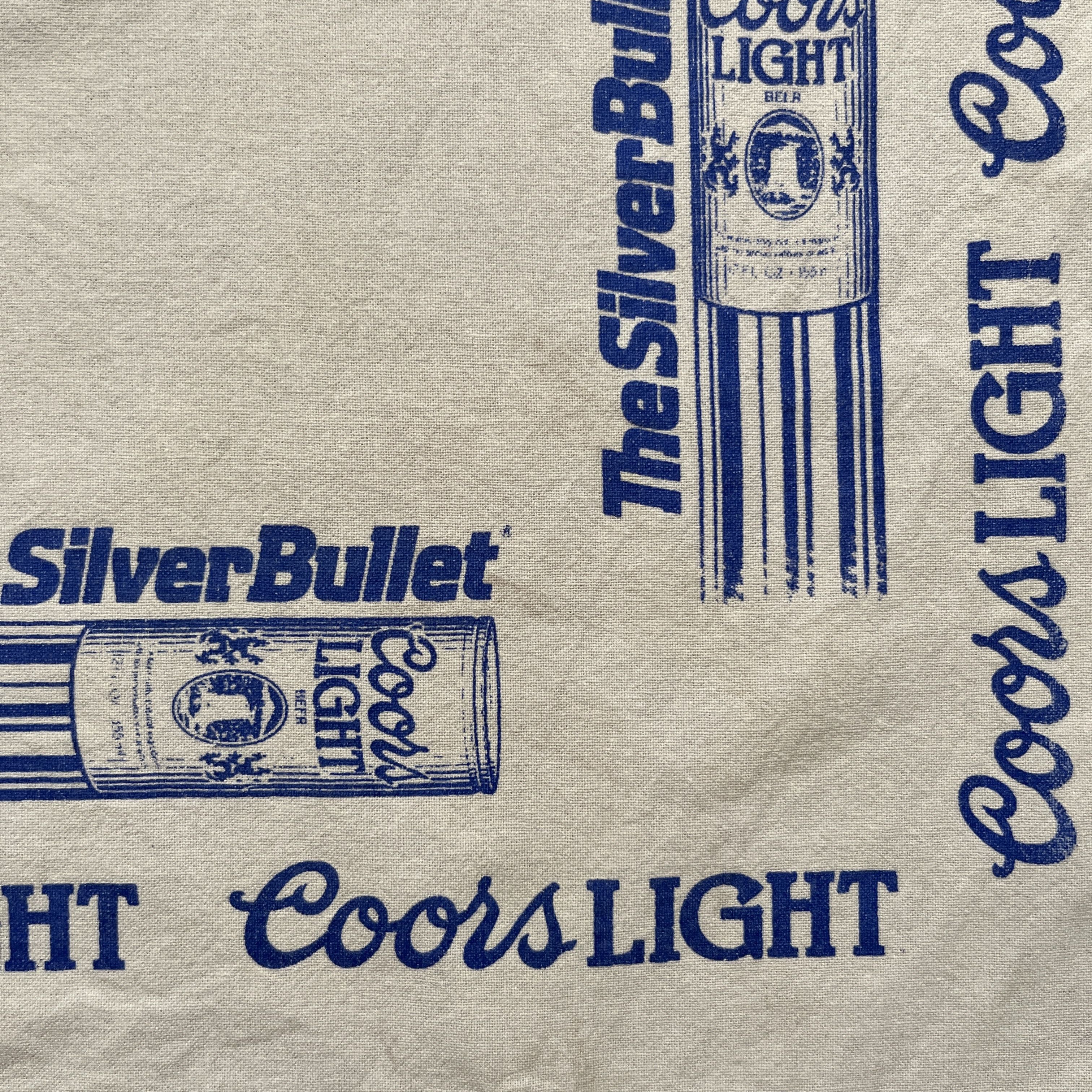 Vintage Vintage Coors Light The Silver Bullet Handkerchief Size ONE SIZE - 5 Thumbnail