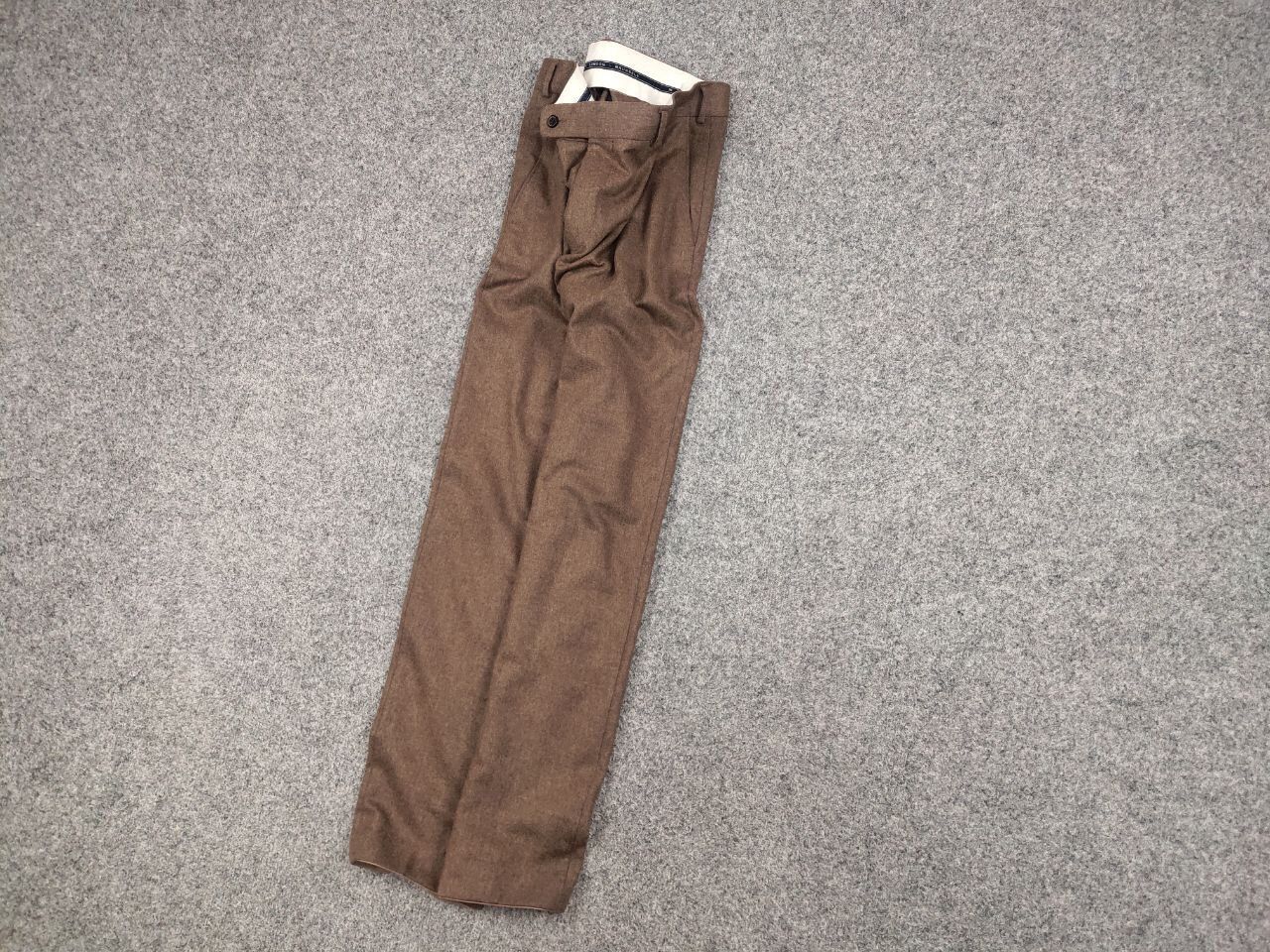 SCABAL Scabal schurwolle Design Classic Brown Ankle Trouser Pants Size US 36 / EU 52 - 2 Thumbnail
