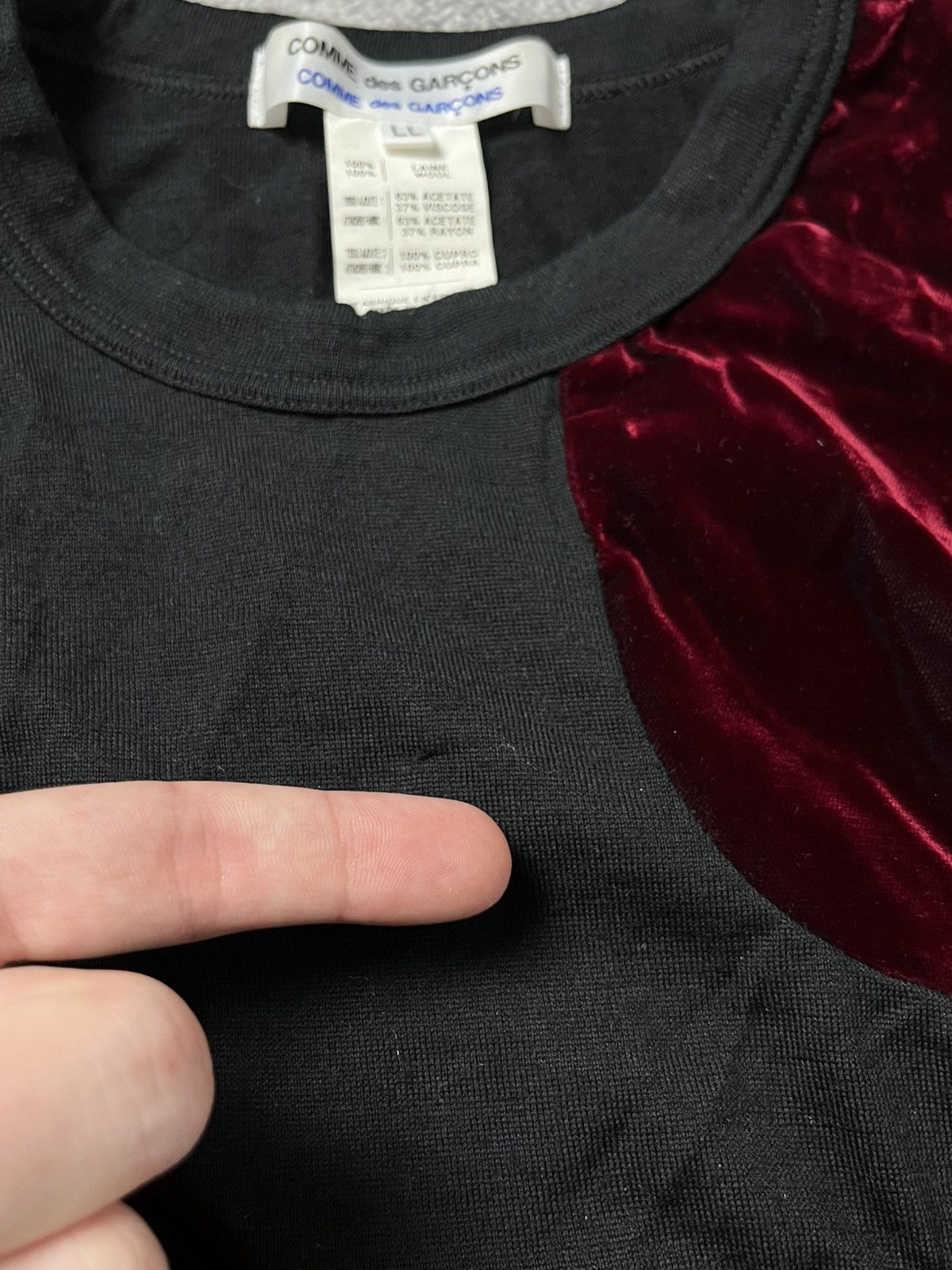 Comme des Garcons 🔥COMME DES GARÇONS PATCHWORK ARCHIVE T SHIRT TEE CDG 90'S Size L / US 10 / IT 46 - 13 Thumbnail