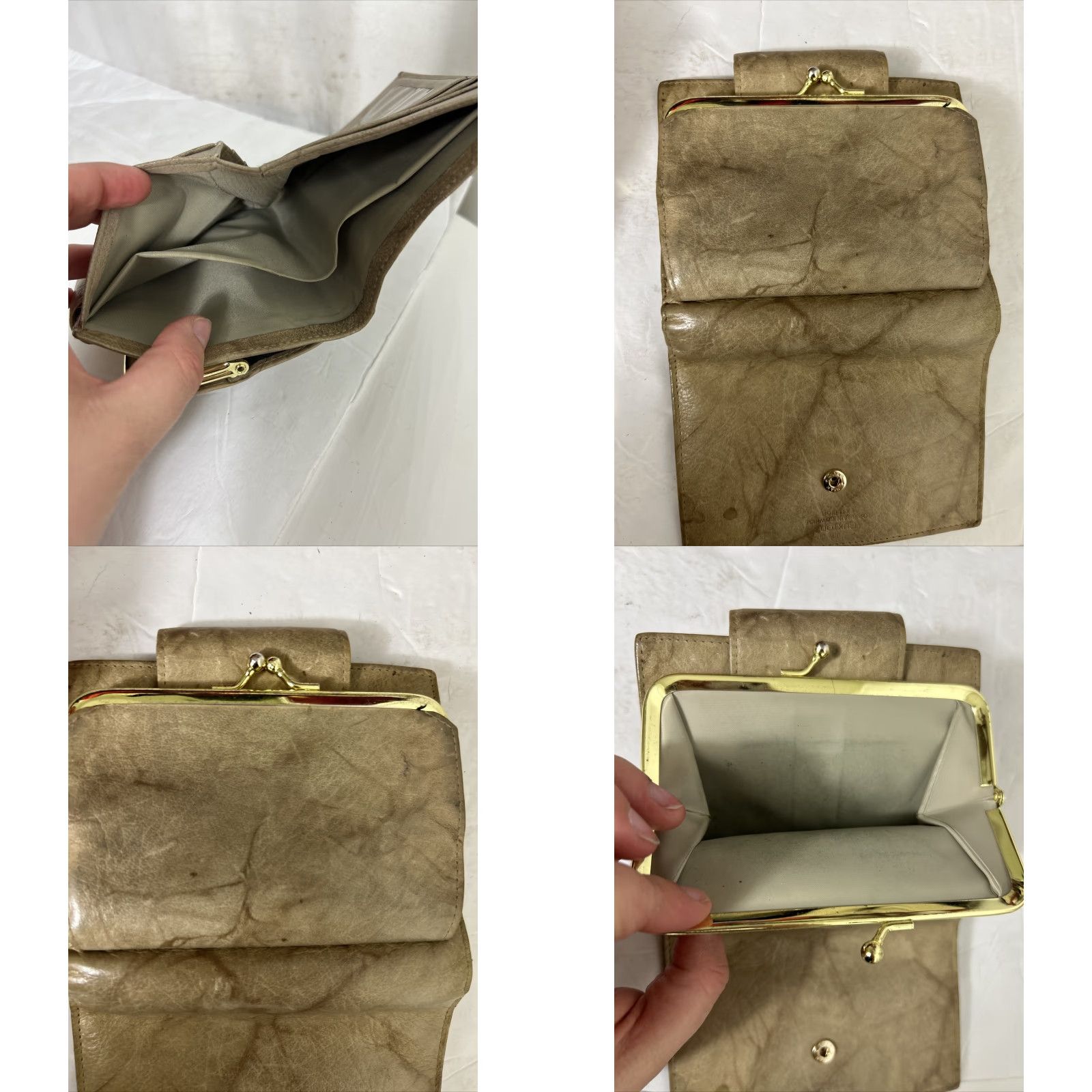 Vintage VINTAGE Buxton Wallet Bifold Snap Gray Cowhide Credit Card Folding Coin Purse Women Mens Size ONE SIZE - 9 Thumbnail