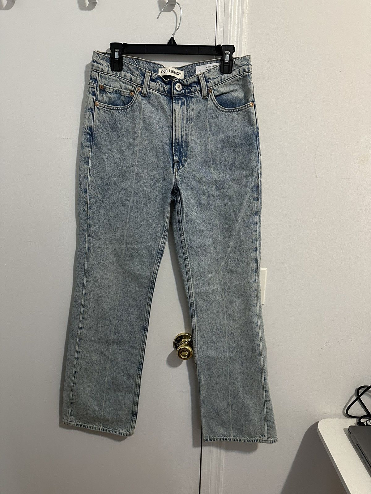 Our Legacy Our Legacy 70s Cut Bleach Creased Denim | Grailed