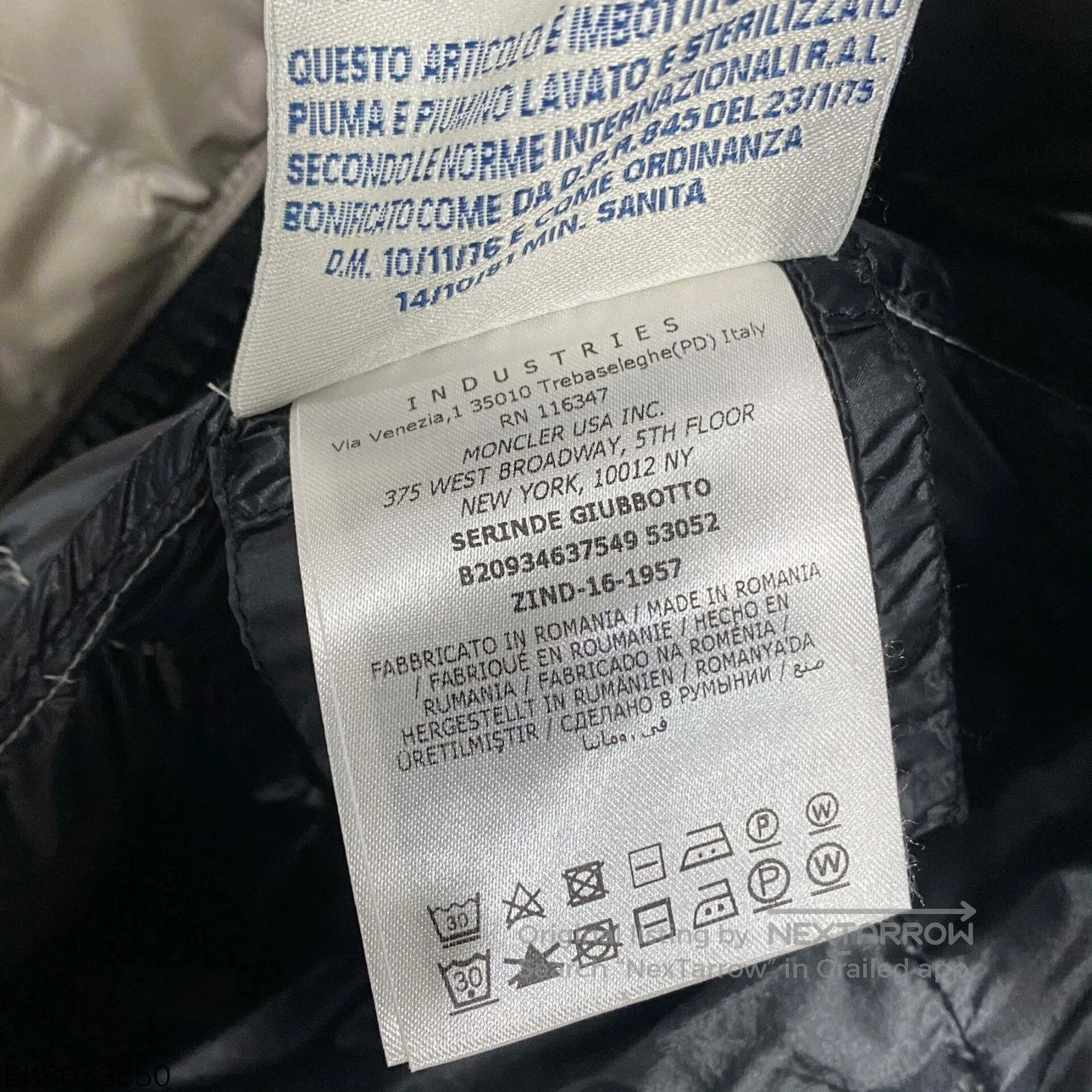 Moncler Moncler Serinde Logo Down Jacket. Size S / US 4 / IT 40 - 5 Thumbnail