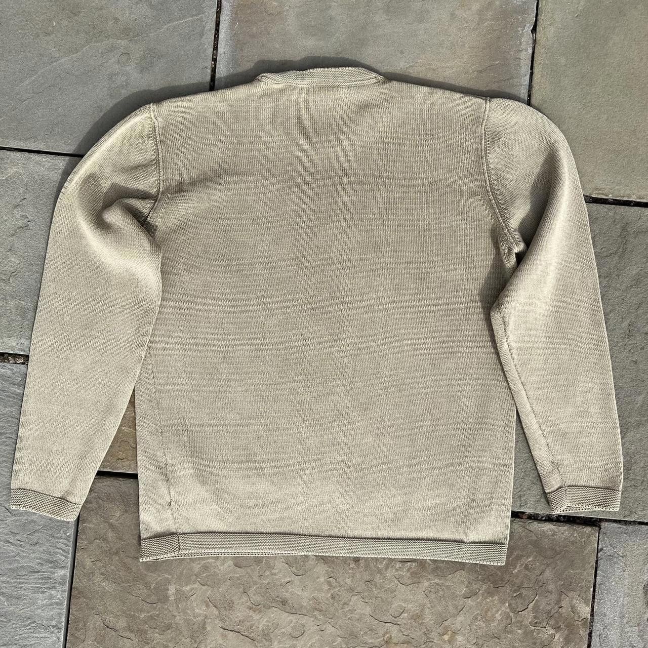 Trussardi Garment Dyed Tan Knit Crewneck Sweater Size US L / EU 52-54 / 3 - 5 Thumbnail