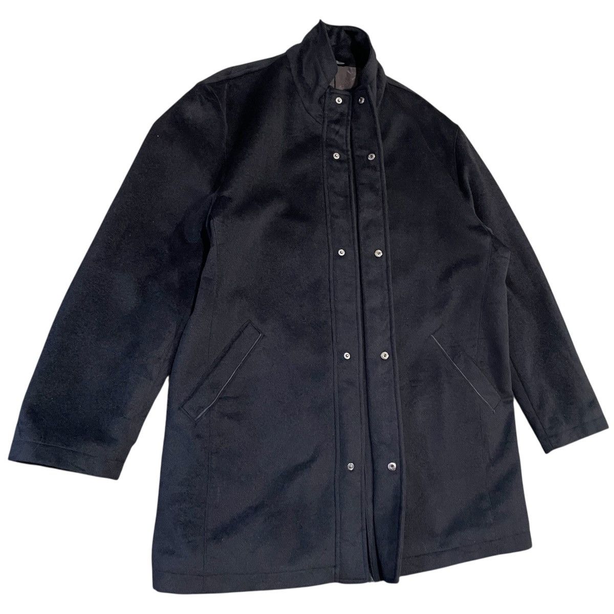 Kansai Yamamoto SISSY by Kansai Yamamoto Minimalist Black Wool Car Coat Size US L / EU 52-54 / 3 - 2 Thumbnail