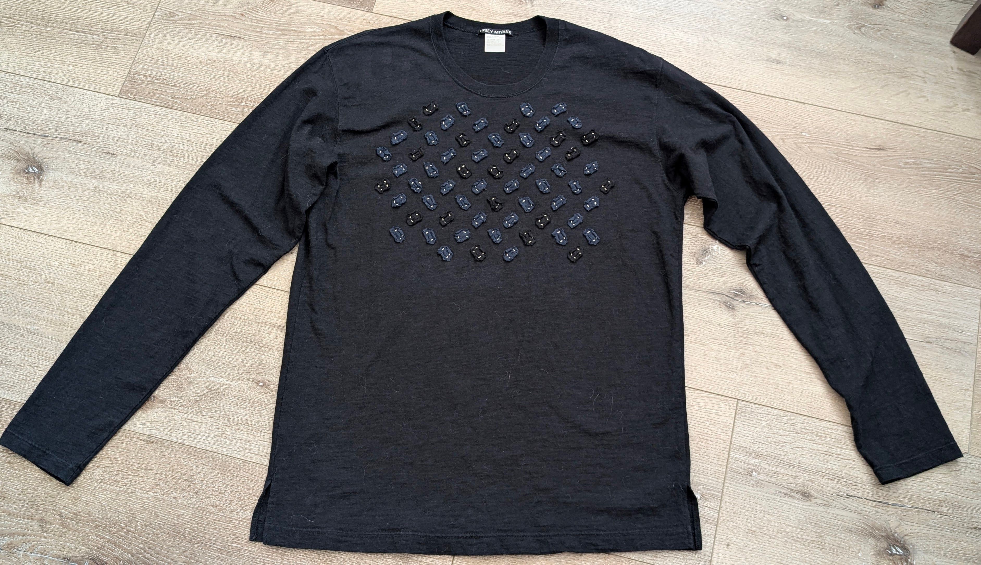 Issey Miyake Issey Miyake Men VTG Hand Stitch Applique L/S T-Shirt Size 4 Size US L / EU 52-54 / 3 - 2 Thumbnail