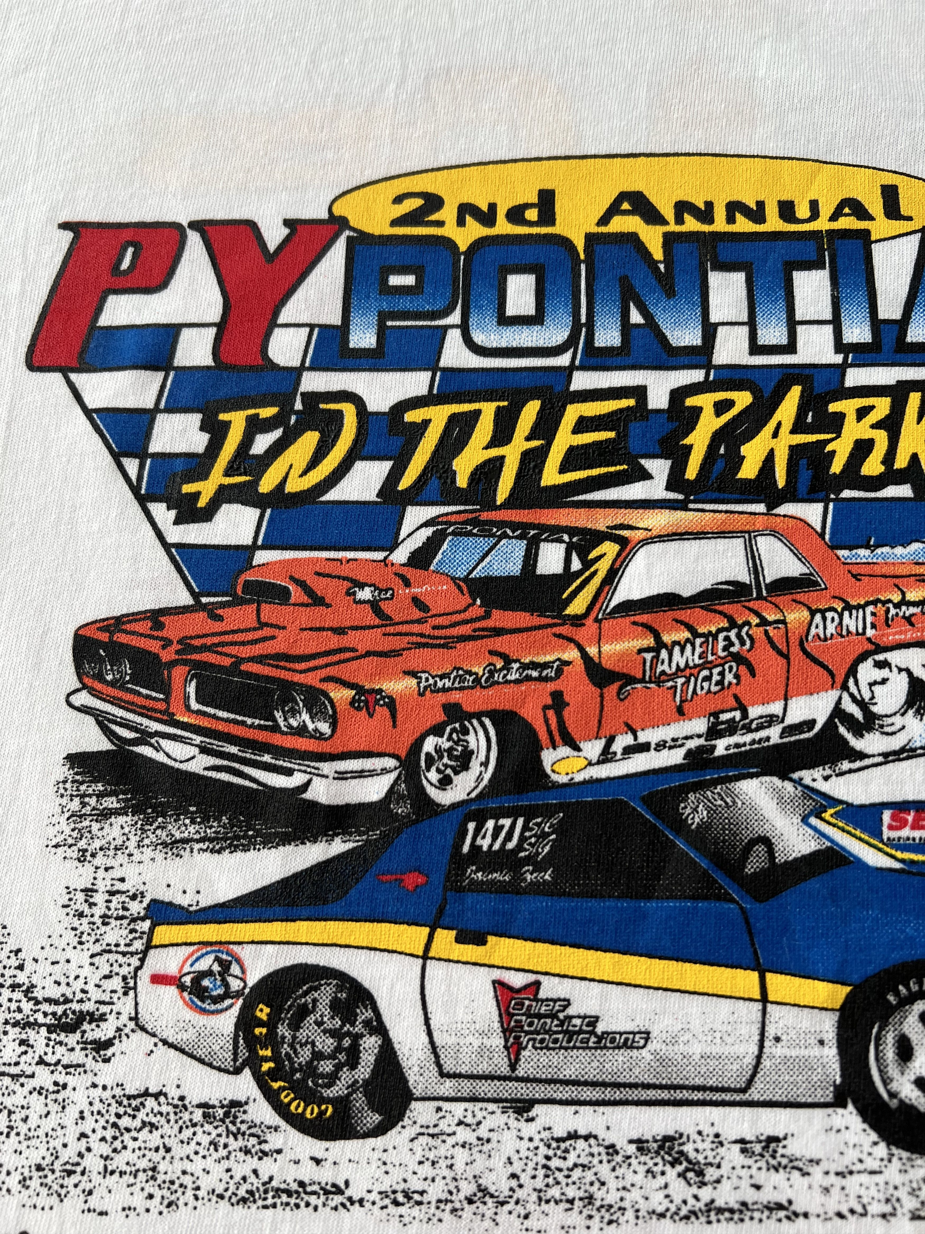 Vintage Vintage 2005 Pontiac Virginia Motorsports Park White T-shirt Size US L / EU 52-54 / 3 - 5 Thumbnail