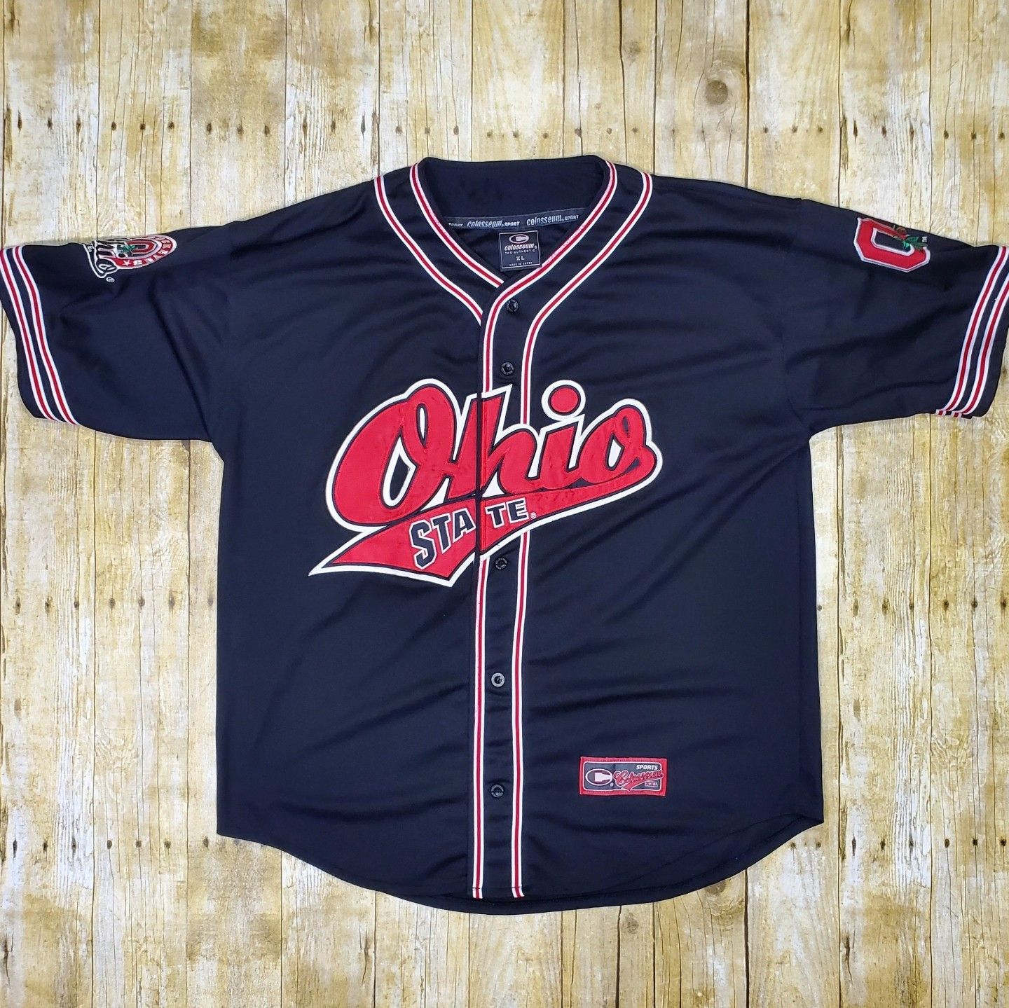 Colosseum Athletics Vtg Colosseum Ohio State Buckeyes Jersey Rare Black Version Size US XL / EU 56 / 4 - 3 Thumbnail