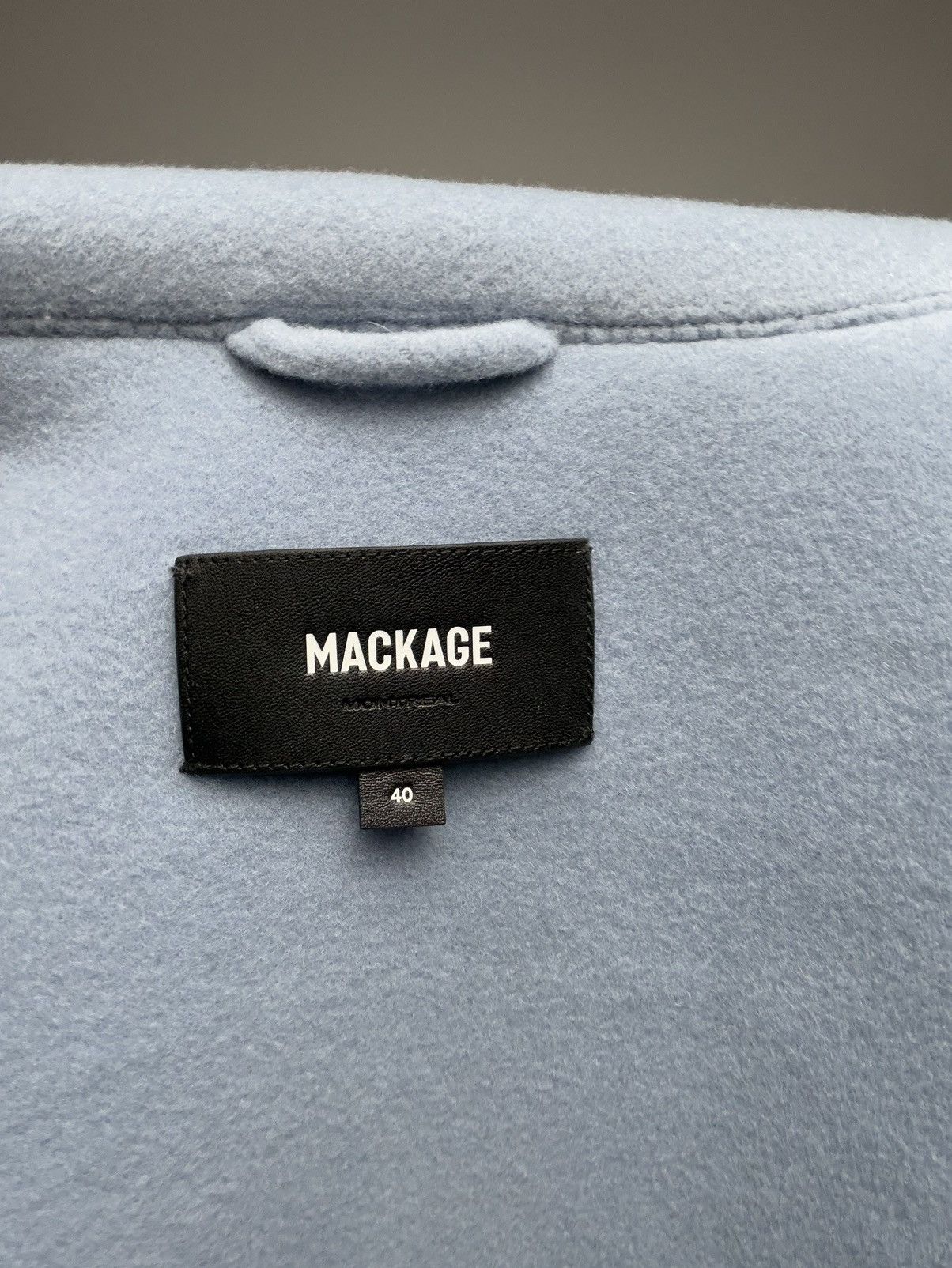 Mackage Mackage Monreal Wool Cashmere Bomber Baby Blue Women’s Size S / US 4 / IT 40 - 17 Thumbnail