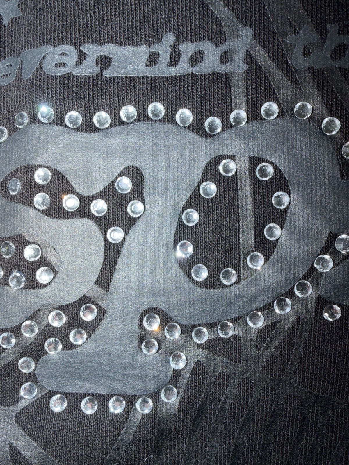 Sp5der Sp5der Rhinestone Punk V2 hoodie black Size US XL / EU 56 / 4 - 5 Thumbnail