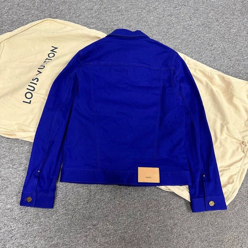 Louis Vuitton Louis Vuitton Electric Blue Denim Jacket-2507 Size US L / EU 52-54 / 3 - 2 Thumbnail