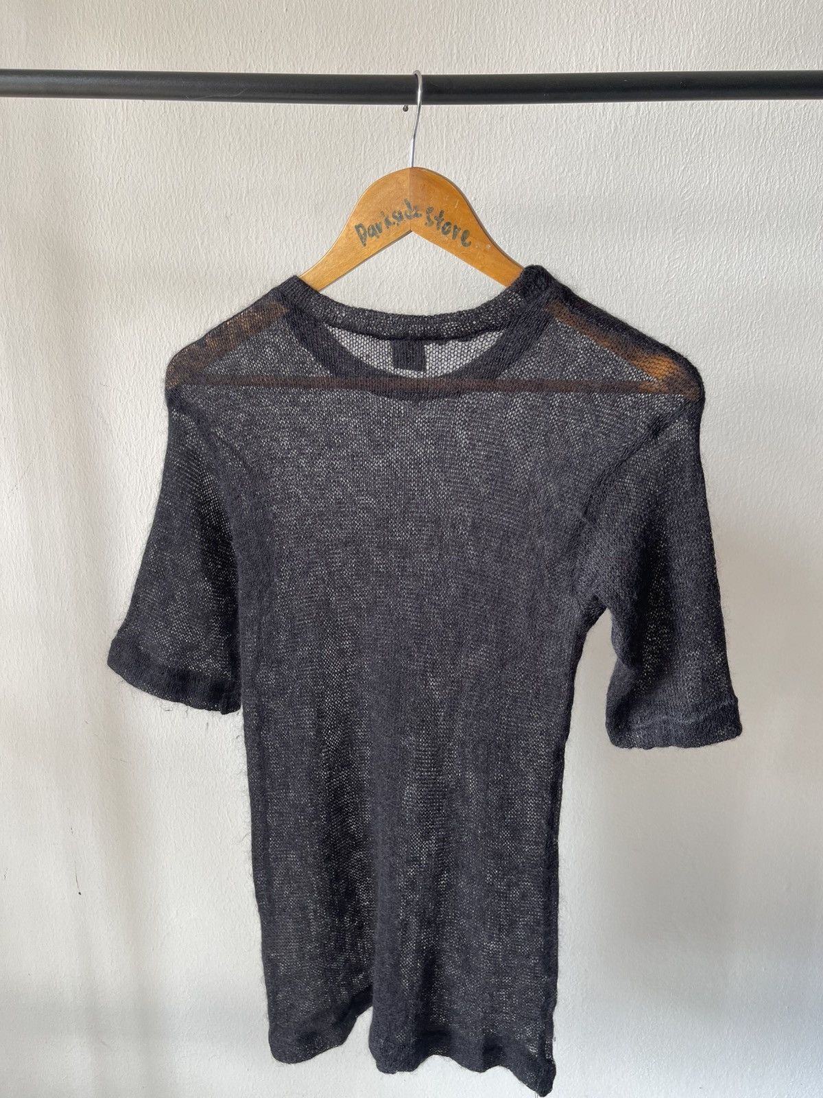 Raf Simons 1998 Raf Simons Radioactivity Mesh Mohair Tee Size US S / EU 44-46 / 1 - 5 Thumbnail
