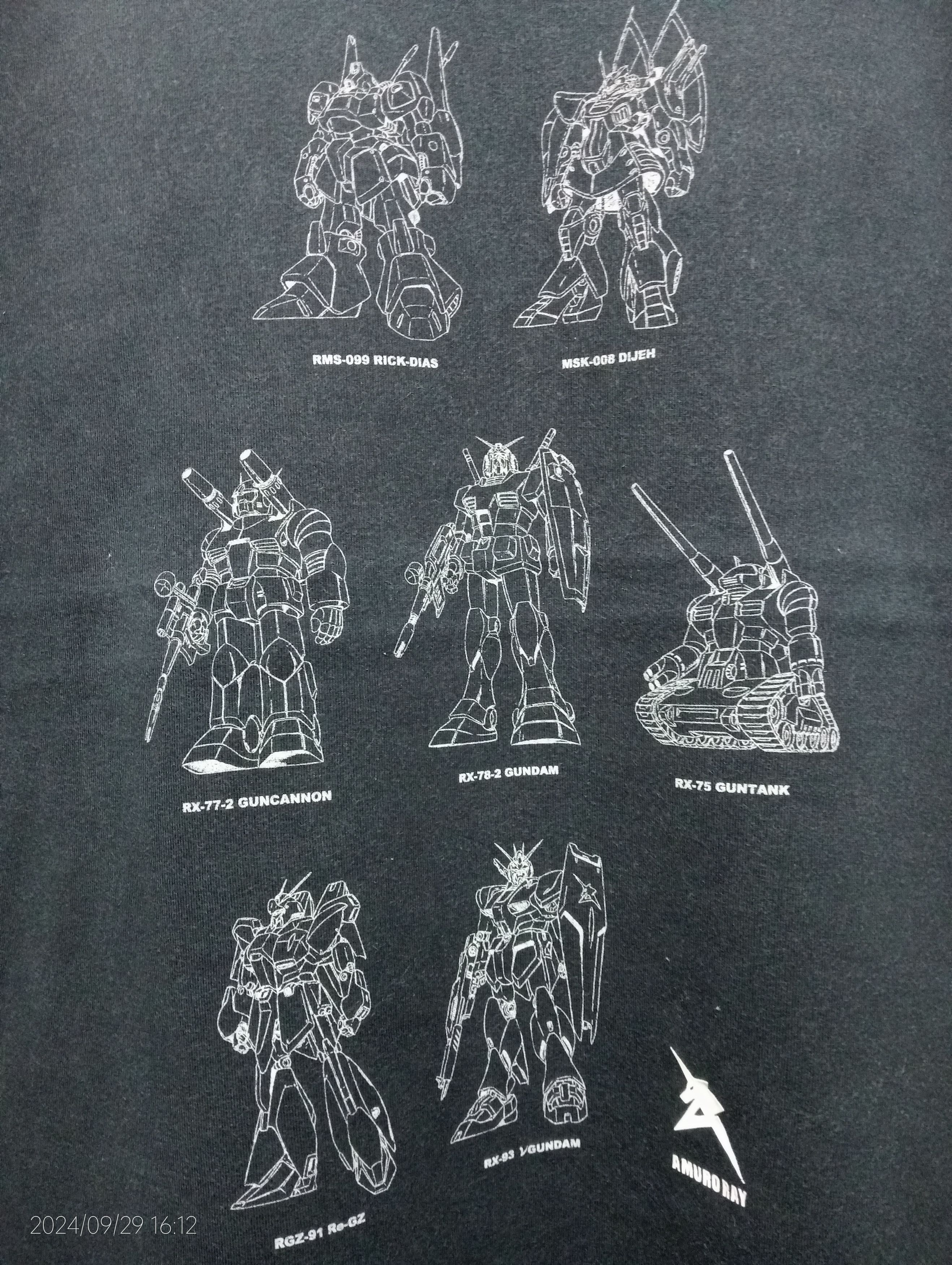 Anime Vintage Anime Gundam Project Amuro's Mobilesuits Tee Size US L / EU 52-54 / 3 - 5 Thumbnail