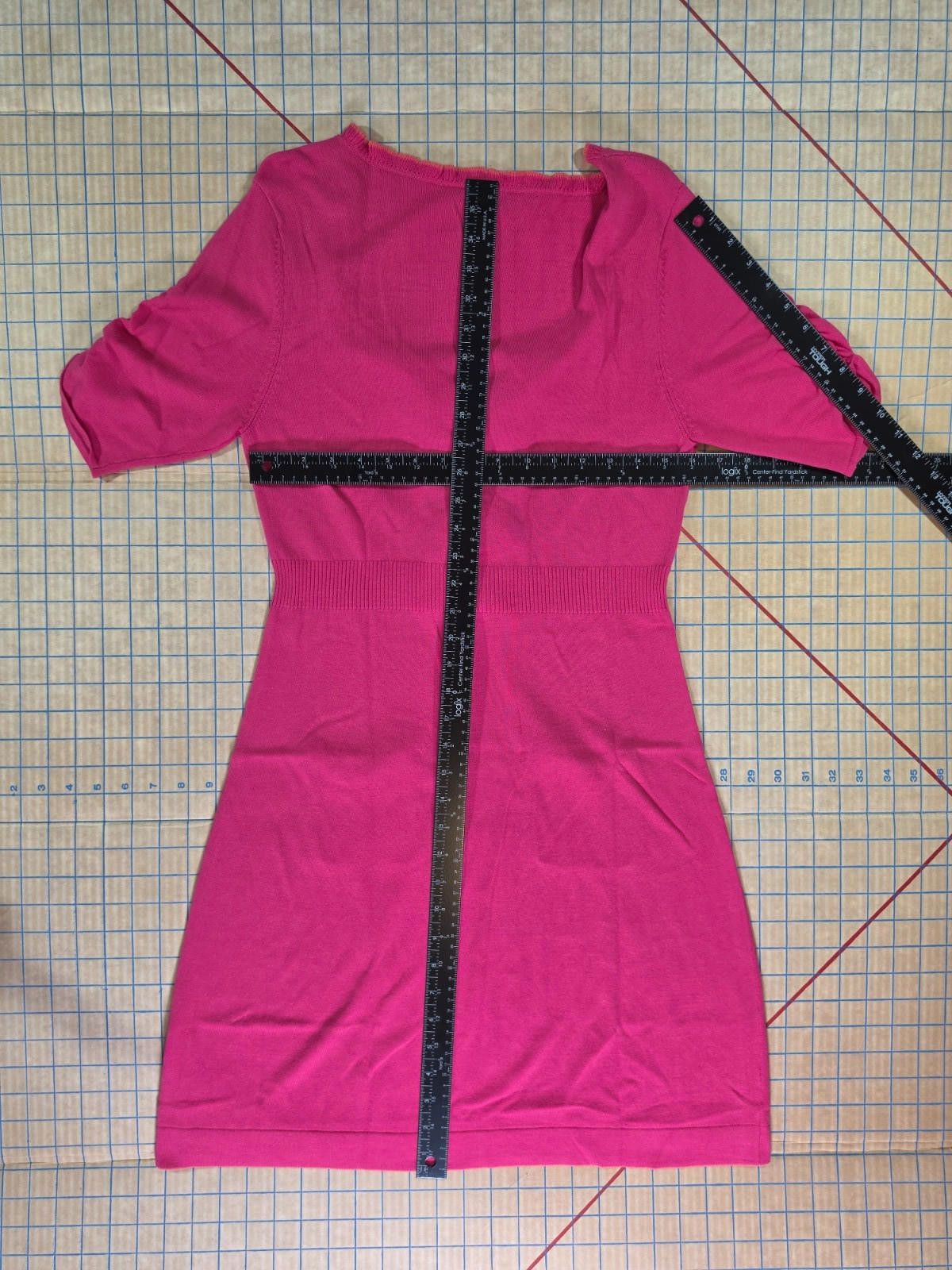Other Nanette Lepore Pink Textured Sheath Dress Pockets Medium Y2K Size M / US 6-8 / IT 42-44 - 3 Thumbnail