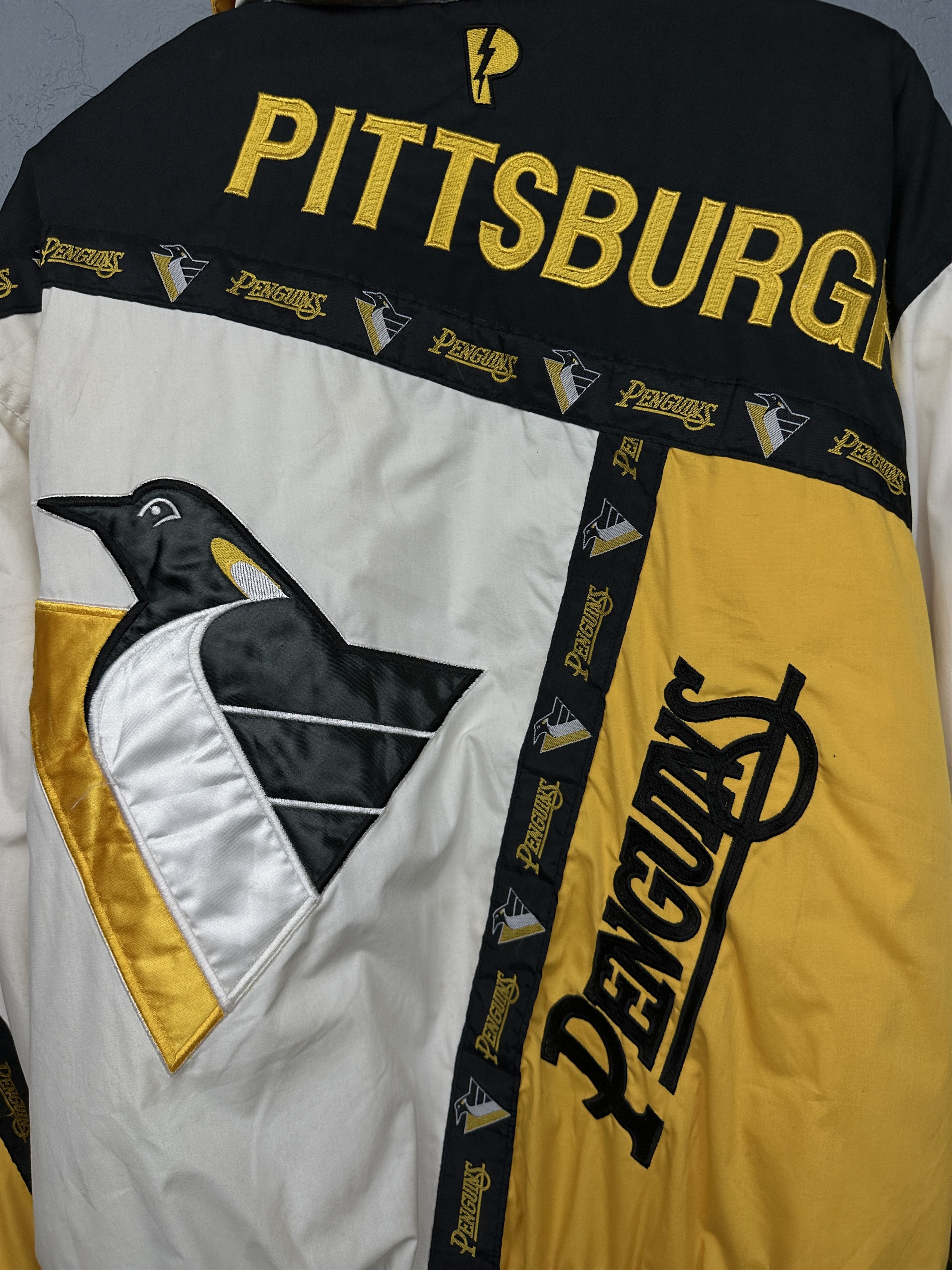 NHL Pittsburgh Penguins Pro Player NHL Vintage Mens Jacket Size US M / EU 48-50 / 2 - 3 Thumbnail