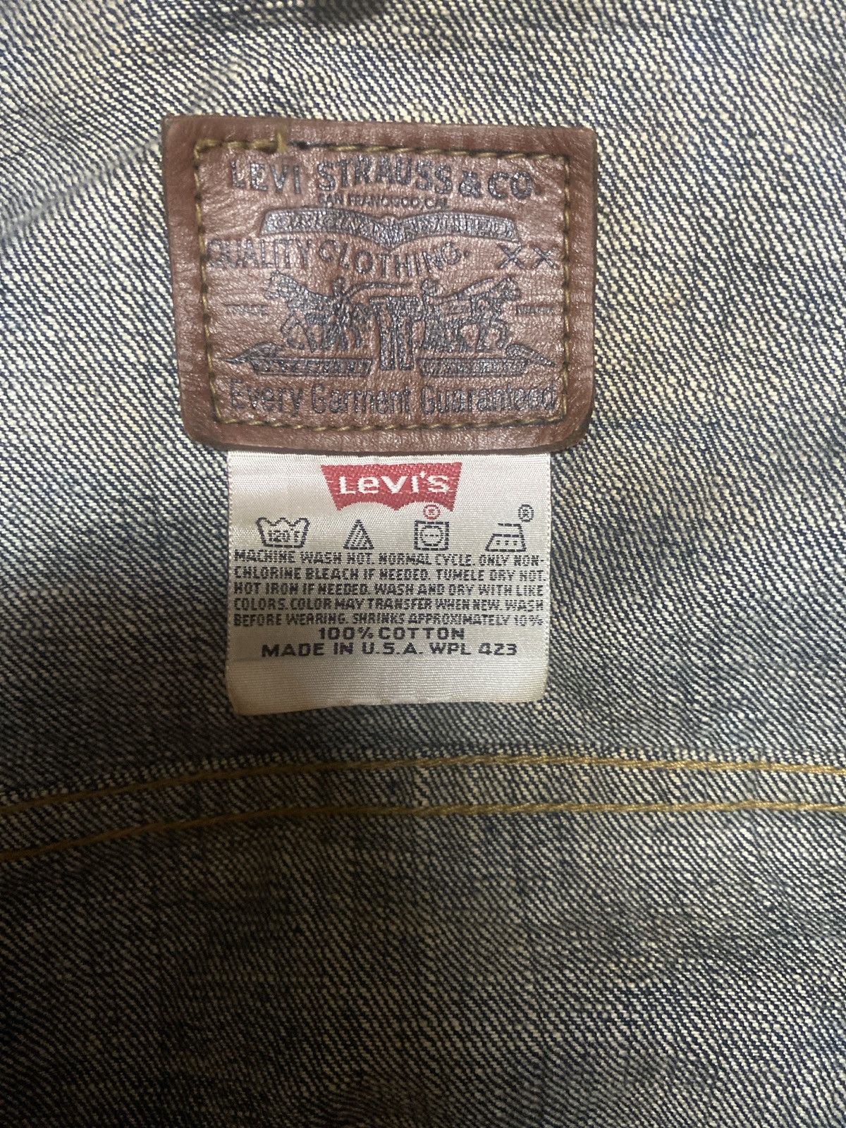 Levi's Levi’s Denim Jacket Type 1 Size US L / EU 52-54 / 3 - 2 Thumbnail