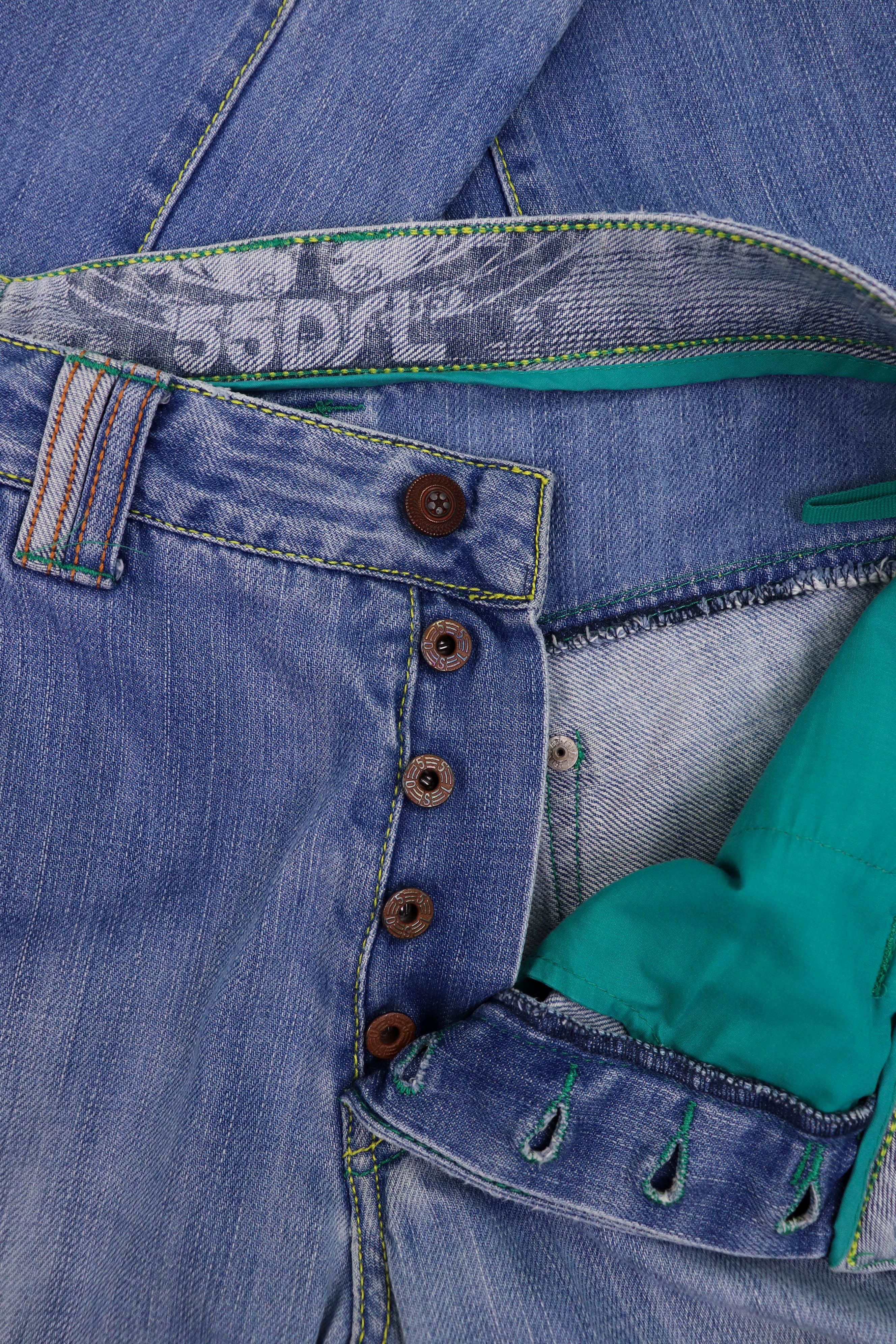 55DSL × Diesel × Vintage 55DSL Diesel Y2K Vintage Made in Hong Kong Denim Baggy Jeans Size US 32 / EU 48 - 10 Thumbnail