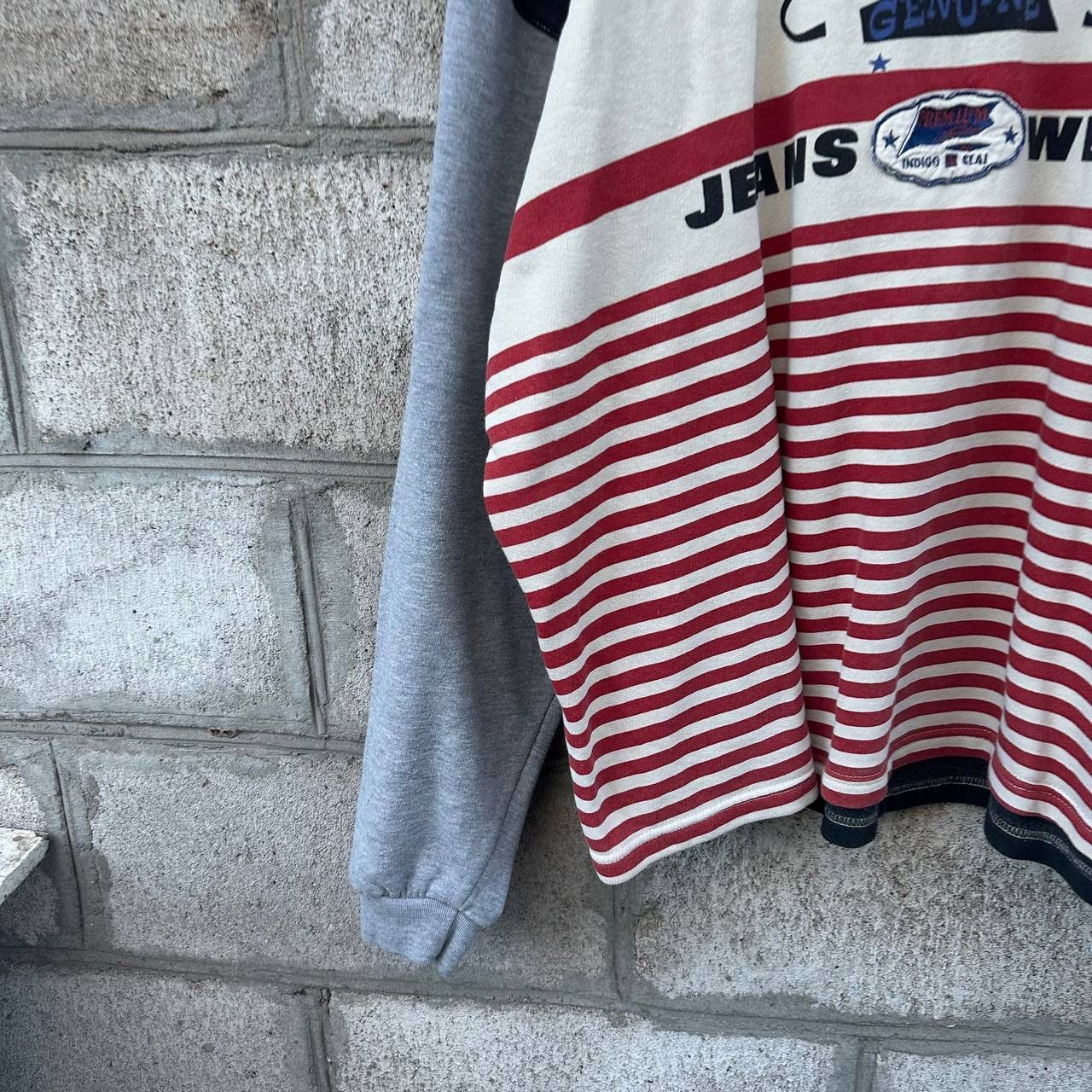 Indigo Vintage Genuine Indigo Jeans Wear Sweatshirt Big Logo 90s Size US XL / EU 56 / 4 - 3 Thumbnail