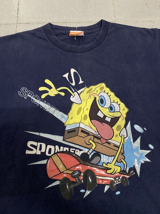 Vintage Rare‼️Vintage Spongebob Skateboard Nickelodeon Tee | Grailed