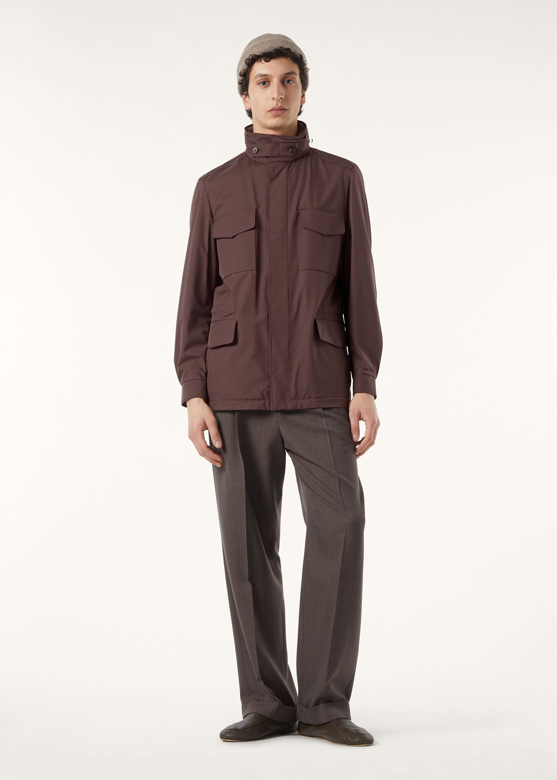 Loro Piana os11x0326 FAR0892 Traveler Field Jacket in Sugar Plum Size US M / EU 48-50 / 2 - 2 Thumbnail
