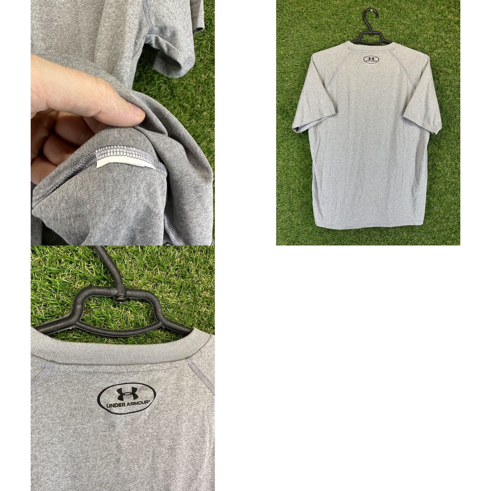 Under Armour UNDER ARMOUR HeatGear MEN Training Compression Shirt Jersey M Gray Short Sleeve Crew Neck T-Shirt Size US M / EU 48-50 / 2 - 9 Thumbnail