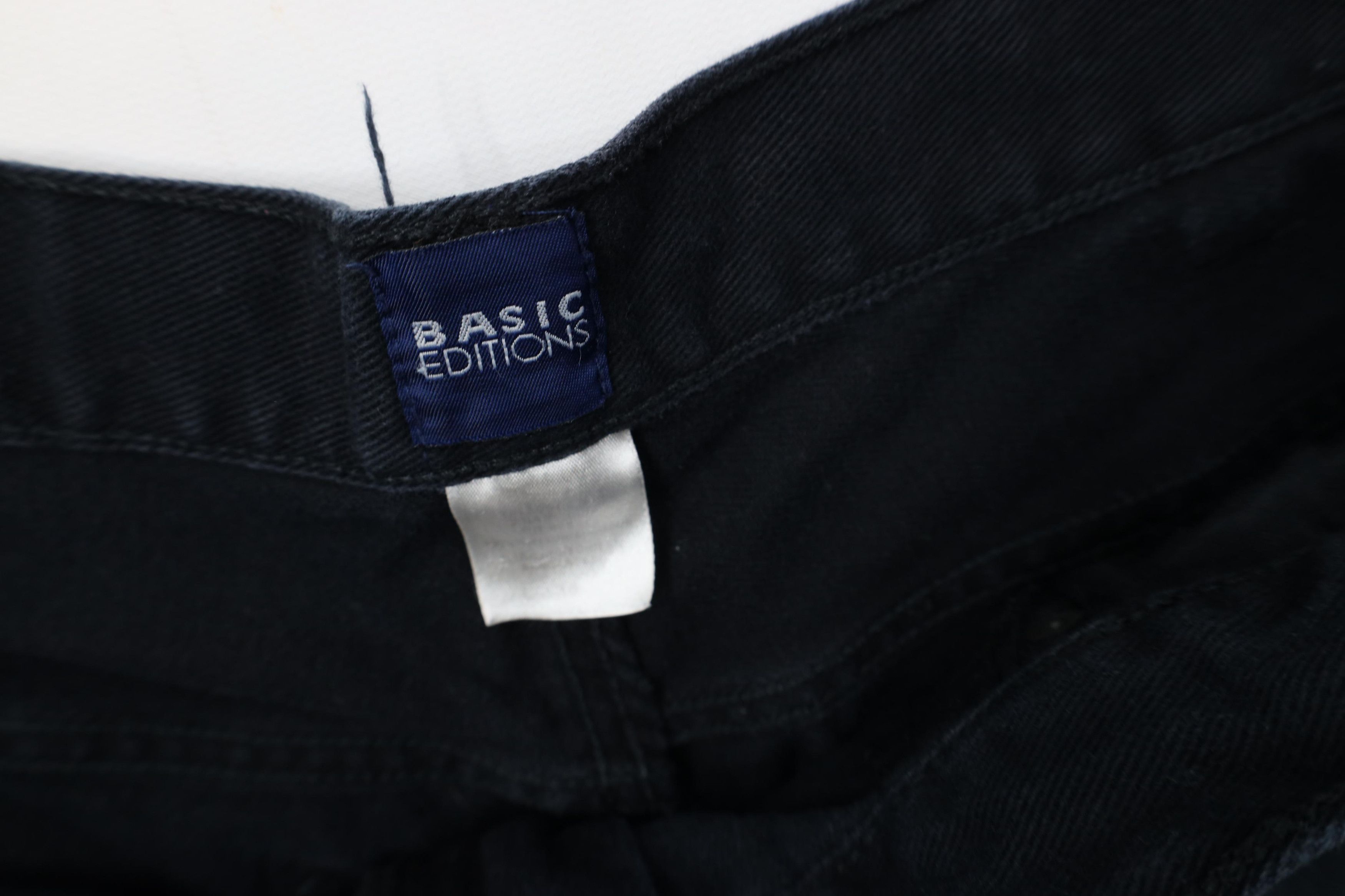 Vintage Vintage 90s Streetwear Above Knee Denim Jean Shorts Black Size US 38 / EU 54 - 7 Thumbnail