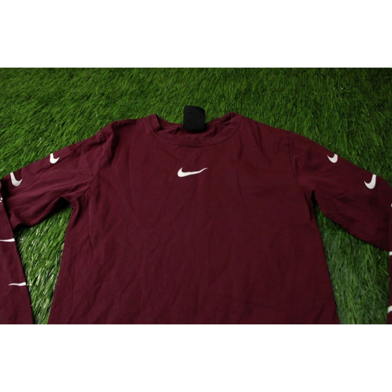 Nike NIKE SHIRT Womens XS Vine 2018 Swoosh Jersey Long Sleeve Casual T-Shirt Tee Size XS / US 0-2 / IT 36-38 - 2 Thumbnail