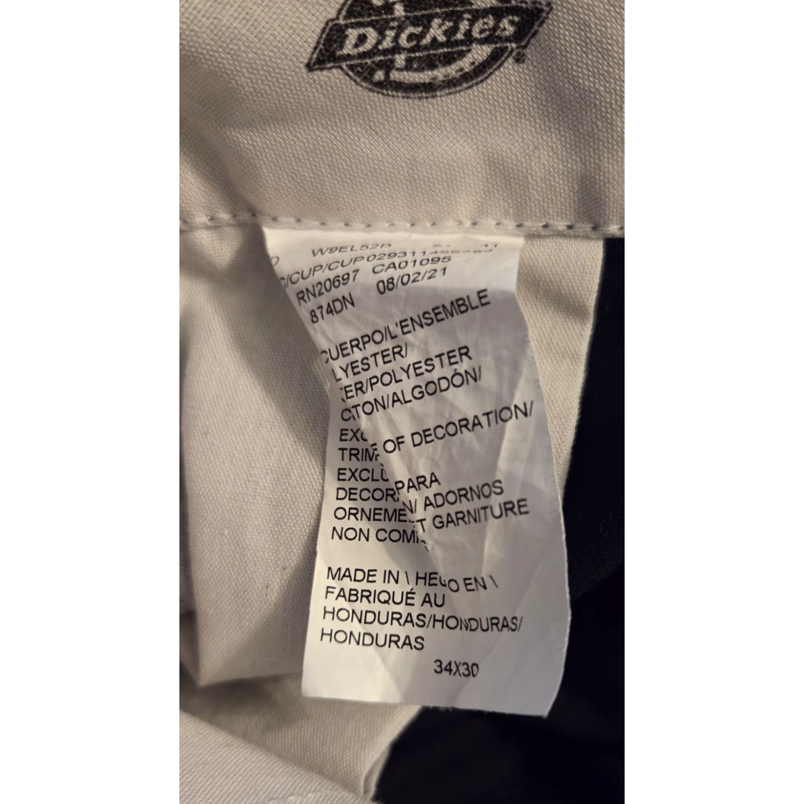Dickies Dickies Uniform Work Pants 874 Navy Blue 34 x 30 Grip Original Fit Pants Mens Size US 34 / EU 50 - 4 Thumbnail