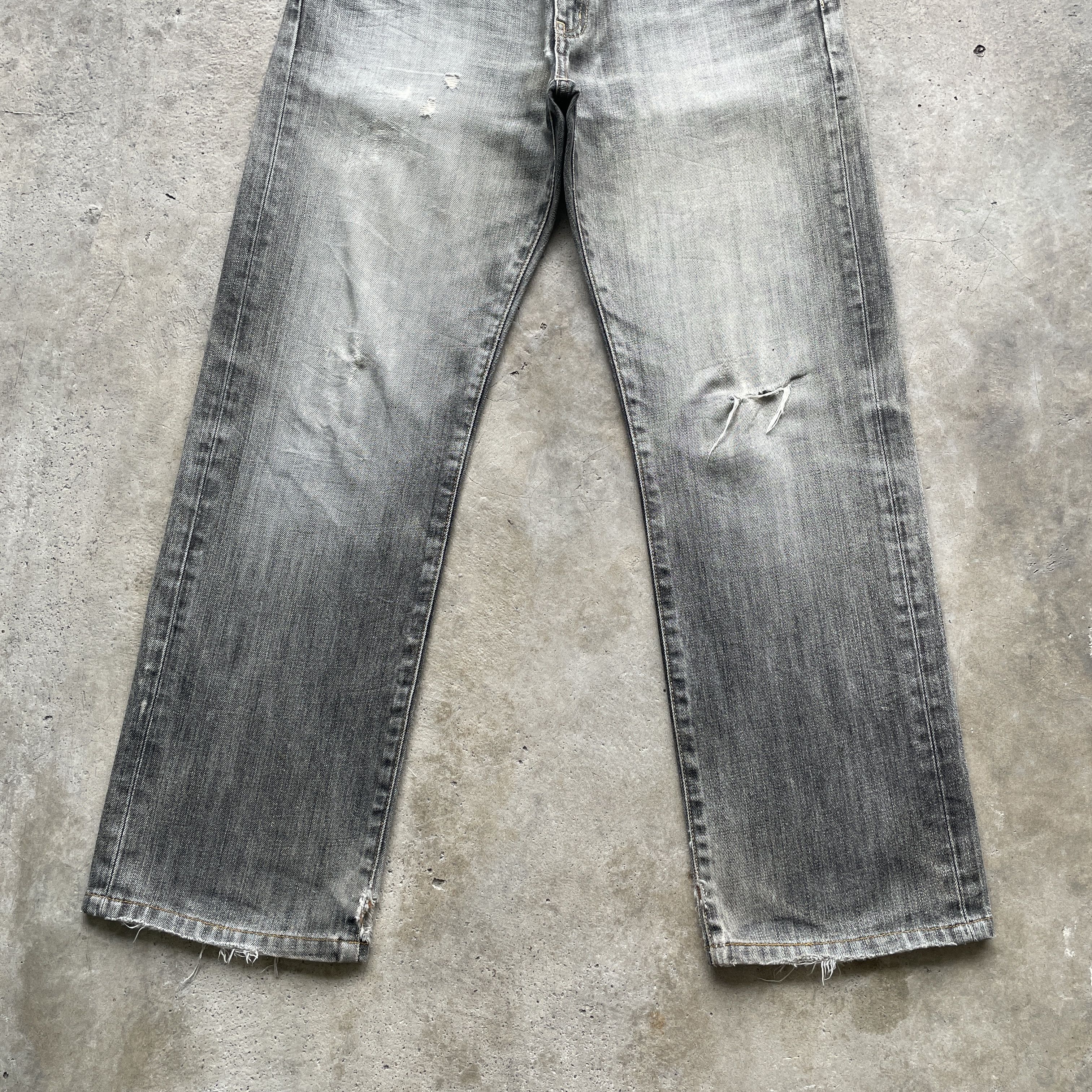 Japanese Brand W30 VINTAGE JAPAN FADED BLACK JEANS DISTRESSED DENIM PANTS Size US 30 / EU 46 - 4 Thumbnail