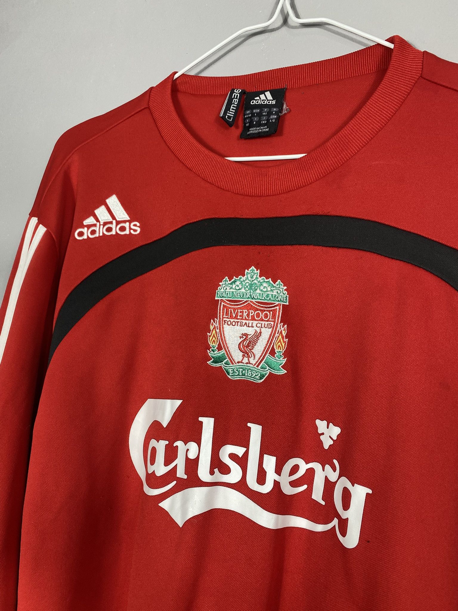 Adidas Vintage Adidas Liverpool Football Sweatshirt Mens Size US L / EU 52-54 / 3 - 3 Thumbnail