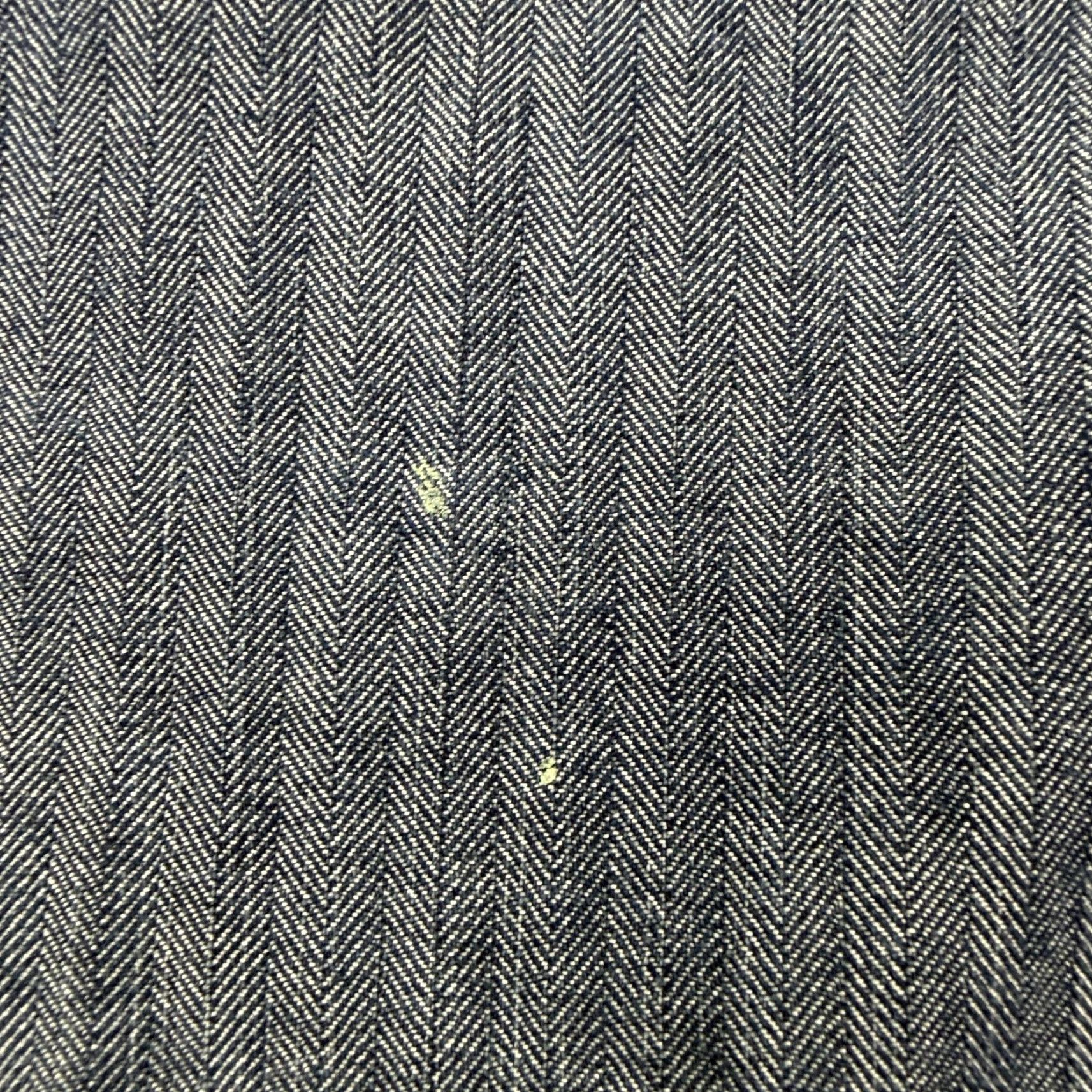 Denime VINTAGE Schmidt Workwear Shirt Mens XL Blue Herringbone Denim Long Sleeve Button Front Size US XL / EU 56 / 4 - 6 Thumbnail