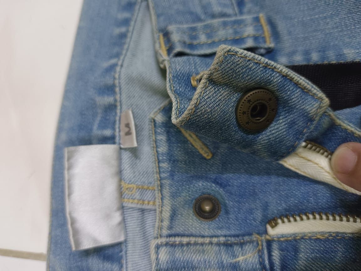 Gramicci × Vintage W33 Gramicci USA Single Belt Faded Blue Denim Jeans Retro Size US 33 - 13 Thumbnail