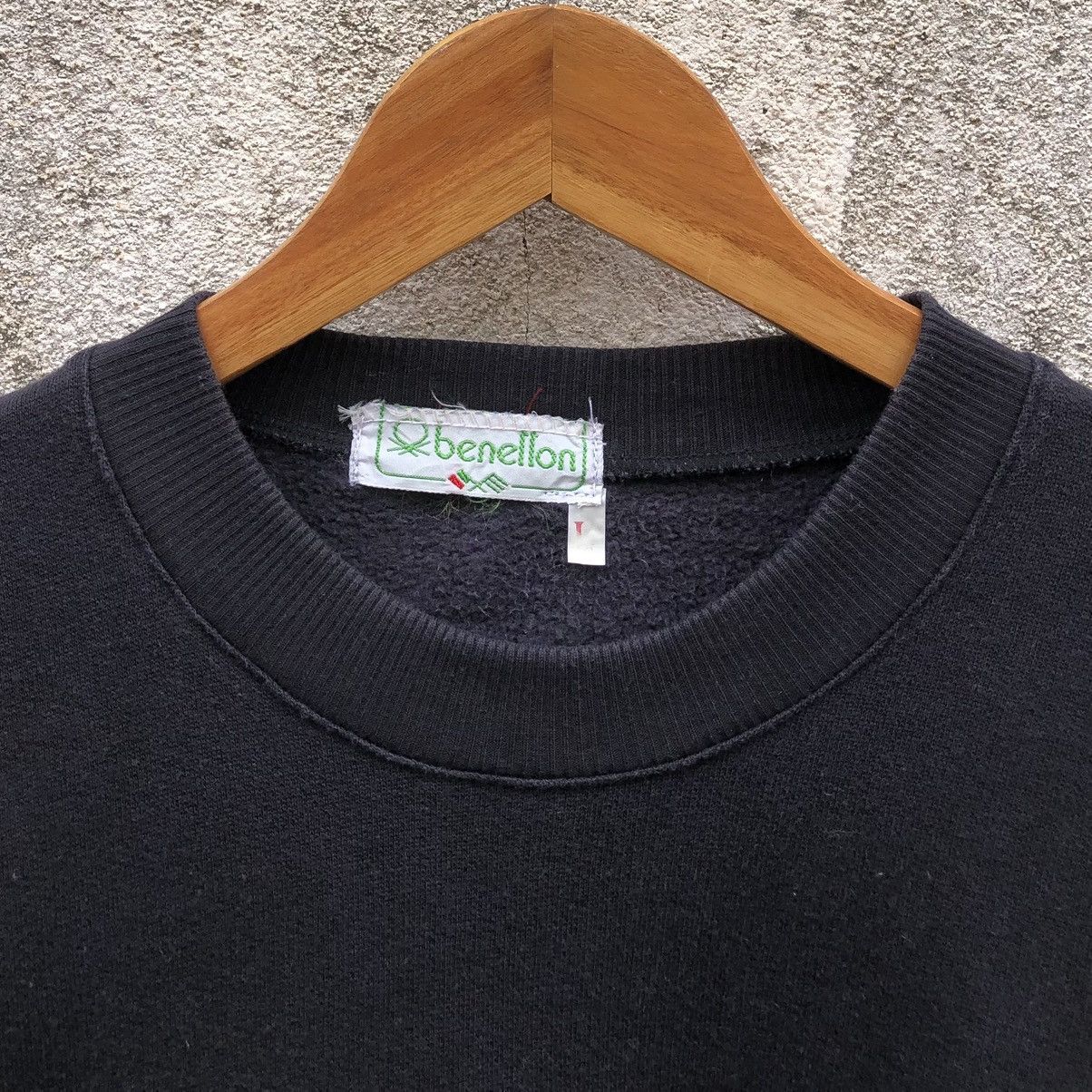 Benetton Vintage Benetton SpeellOut Embroidery Crew Neck Sweatshirt Size US L / EU 52-54 / 3 - 10 Thumbnail