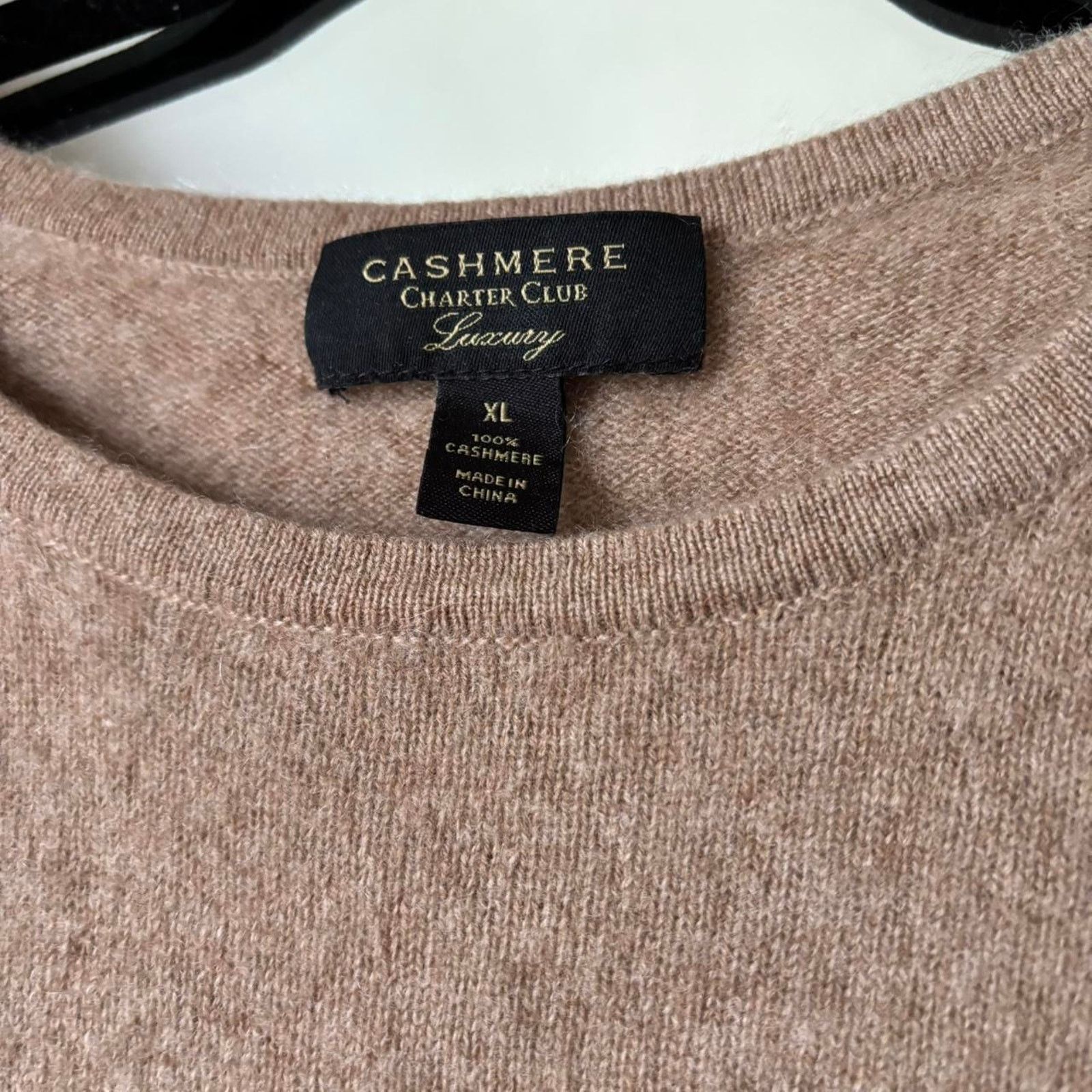 Other Cashmere Charter Club Luxury Camel Crew Neck Sweater Small Size S / US 4 / IT 40 - 3 Thumbnail