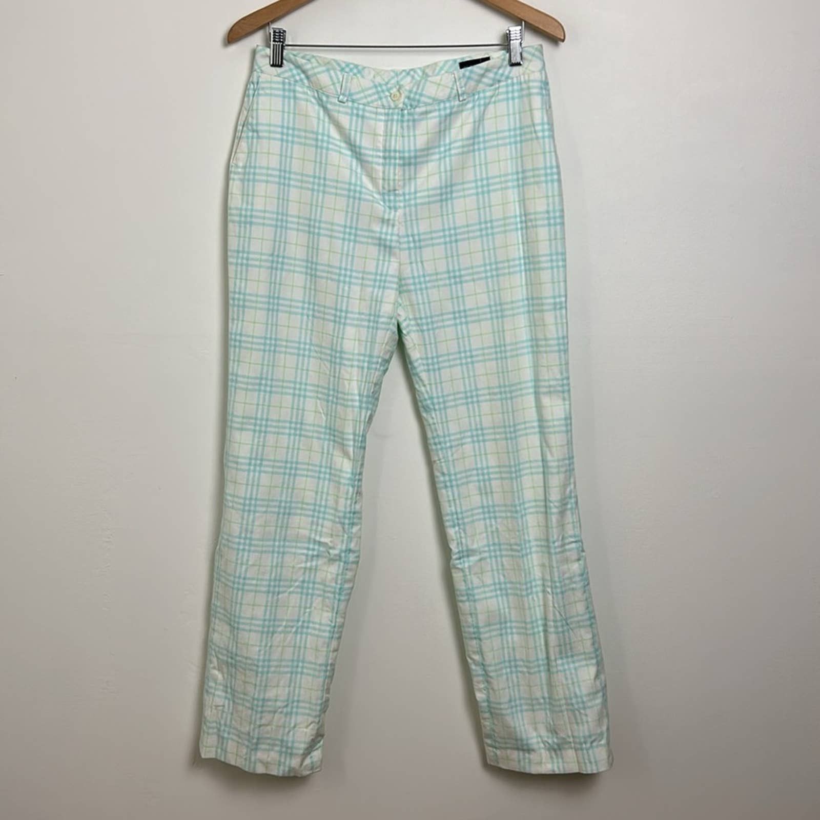 image of Burberry Golf Women’S Plaid Pants, Women's (Size 32)