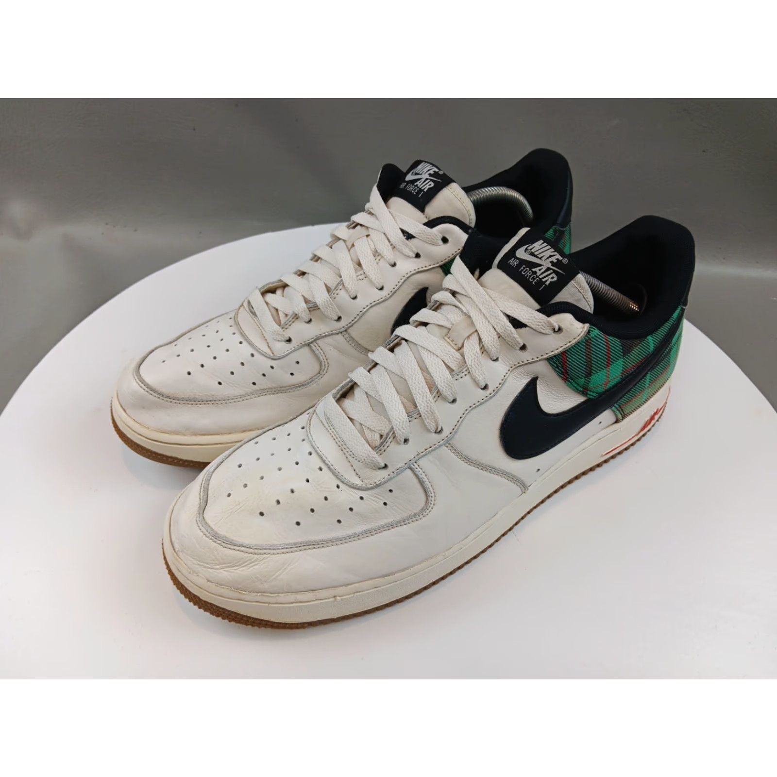 Nike Nike Air Force 1 Low ‘07 DV0791-100 Plaid Pale Ivory Stadium Green Mens Size 15 Leather Shoes Size ONE SIZE - 3 Thumbnail