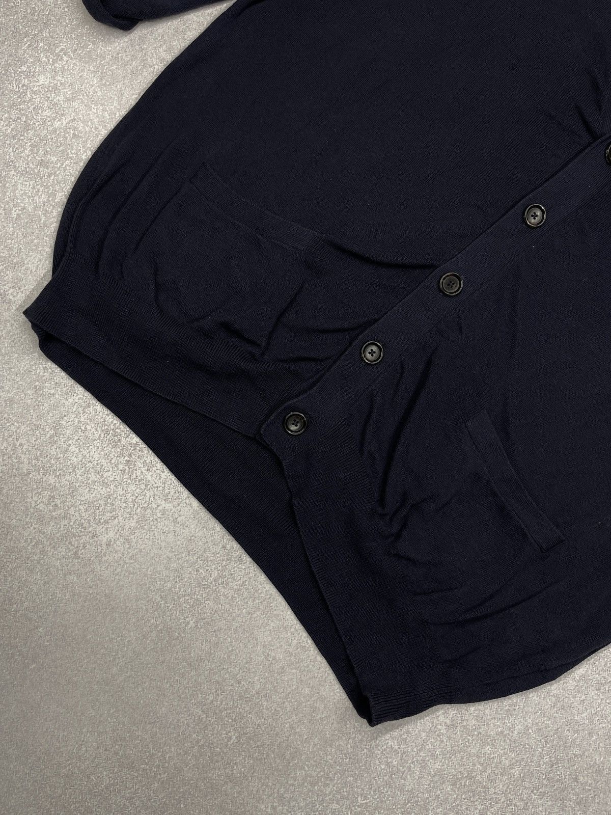 Polo Ralph Lauren Vintage Polo Ralph Lauren Baggy Cardigan Navy Y2K Rugby Size US XL / EU 56 / 4 - 5 Thumbnail