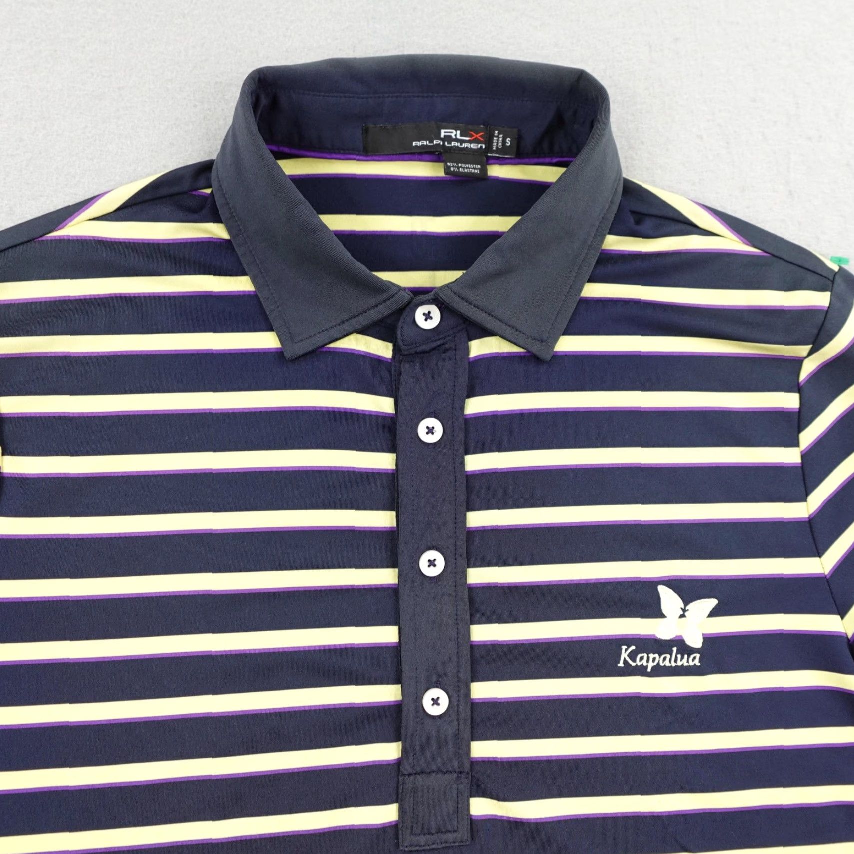 Ralph Lauren Ralph Lauren Polo Shirt Mens Small Blue Stripes RLX Kapalua Golf Performance Shirt Size US S / EU 44-46 / 1 - 2 Thumbnail