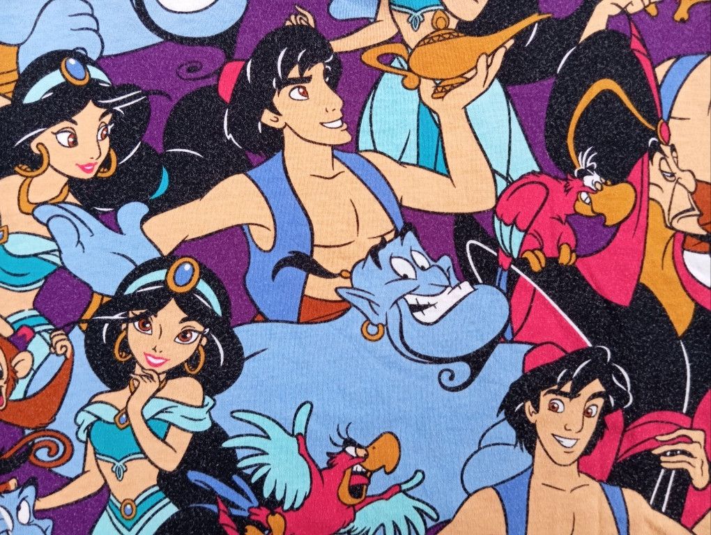Disney Aladdin 🫖👻 Tshirt Fullprint Cartoon Movie 🎥 🍿 Size US S / EU 44-46 / 1 - 1 Thumbnail