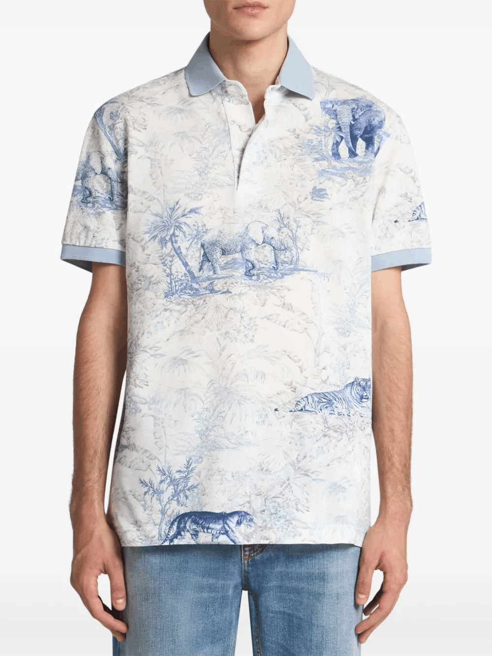 Other Safari Print Polo Shirt – Men’s Short Sleeve Polo Size US M / EU 48-50 / 2 - 6 Thumbnail