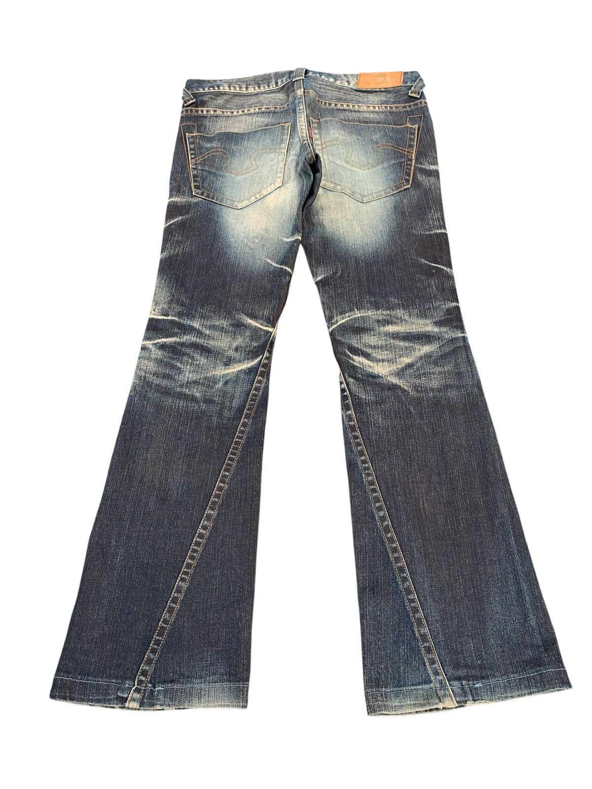 Tornado Mart FLARE TORNADO MART MUDWASH DISTRESSED DENIM Size US 34 / EU 50 - 5 Thumbnail