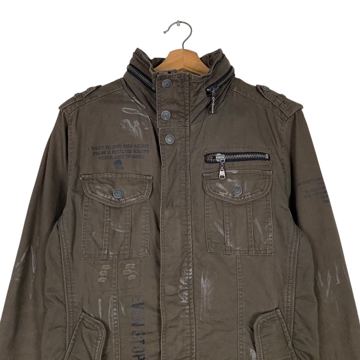 In The Attic IN THE ATTIC Trashed Four Pocket Jacket #1287-C58 Size US M / EU 48-50 / 2 - 2 Thumbnail