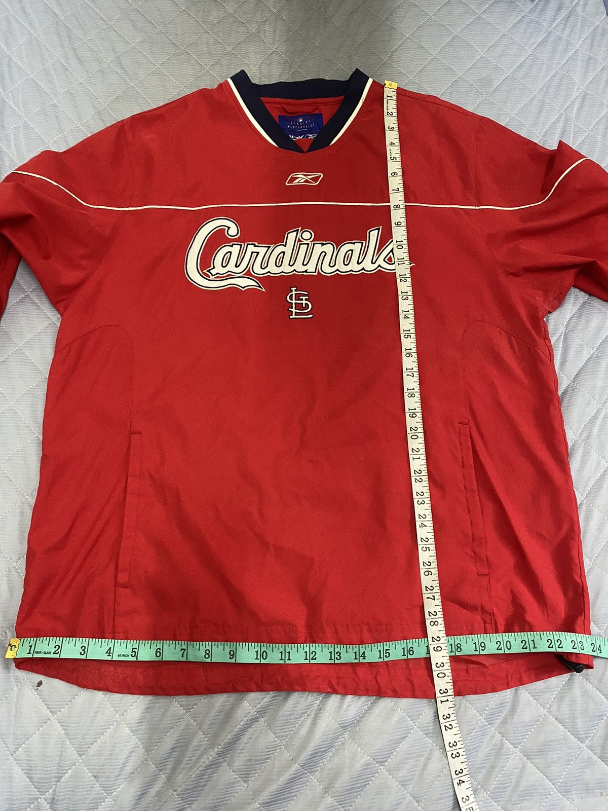 MLB × Reebok (M) ST LOUIS CARDINALS POLYESTER JERSEY LONG SLEEVE Size US M / EU 48-50 / 2 - 14 Thumbnail