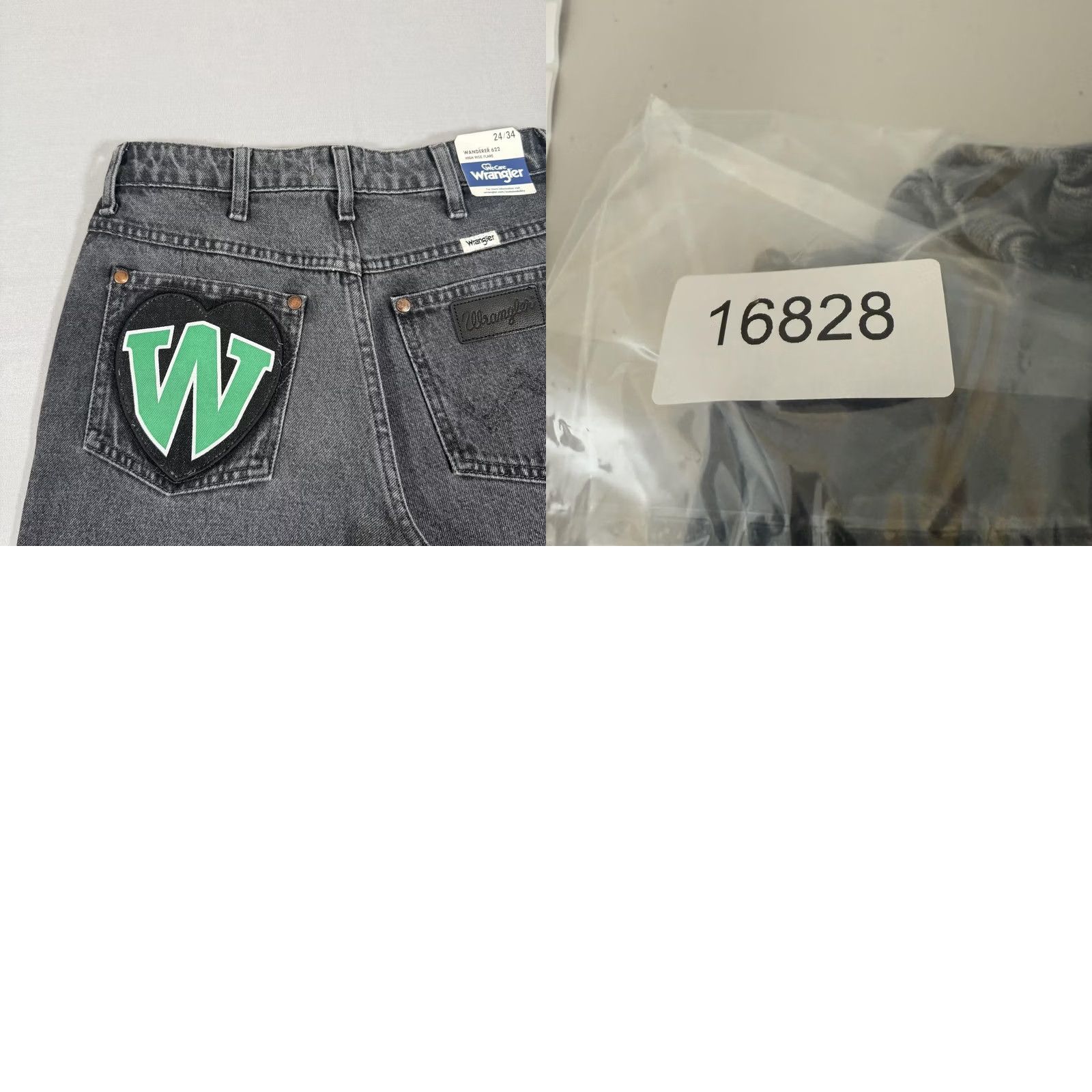 Wrangler Wrangler Jeans Women Wanderer 622 High Rise Flare Jeans Gray 24x34 Distressed Stretch 5-Pocket Denim Wrangler Logo Patch Vintage No Size 42" / US 20 - 11 Thumbnail